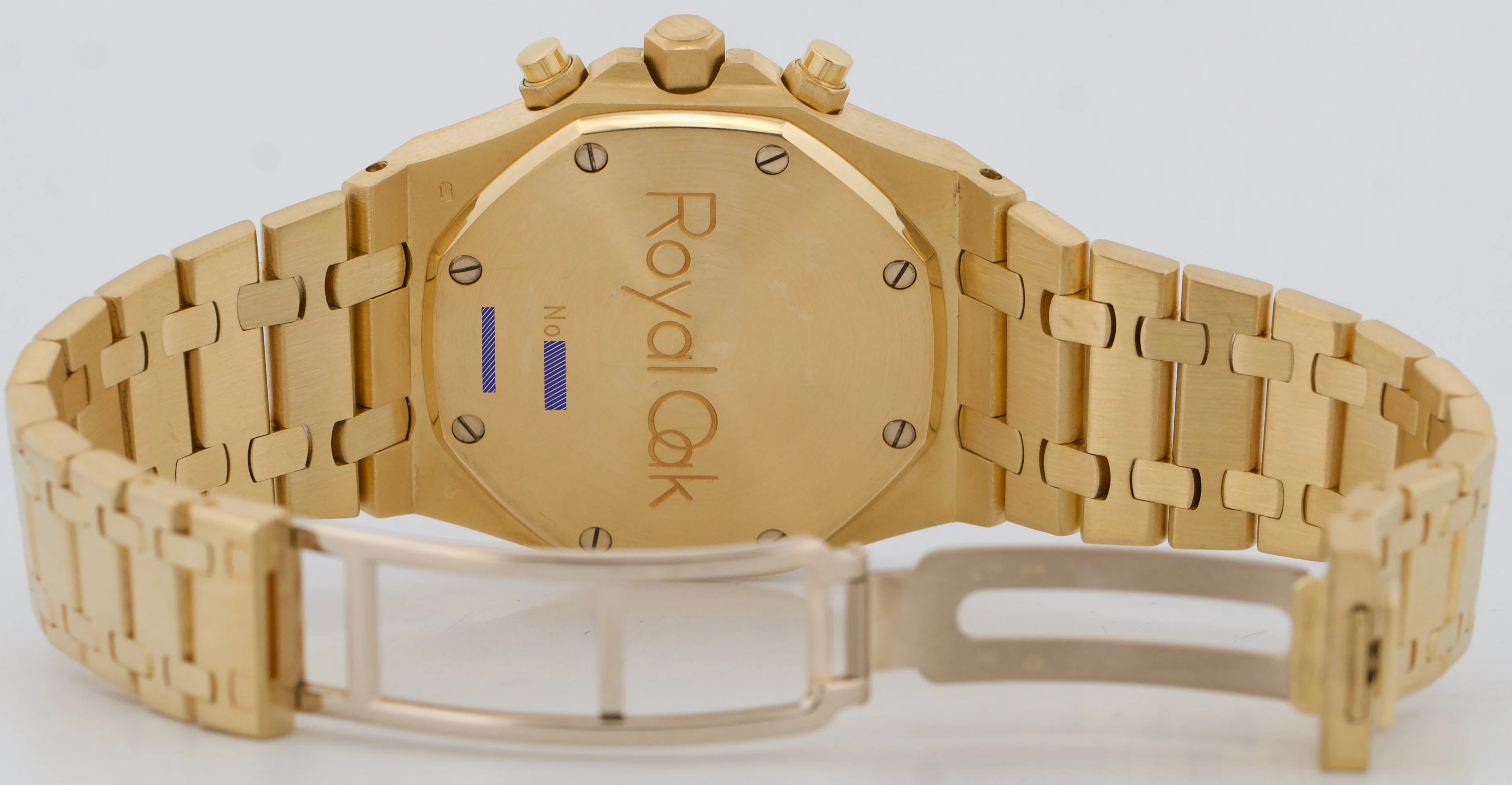 2024 ARCHIVES Audemars Piguet Royal Oak Chronograph 18k Gold BLUE 39mm 25860BA - Image 10