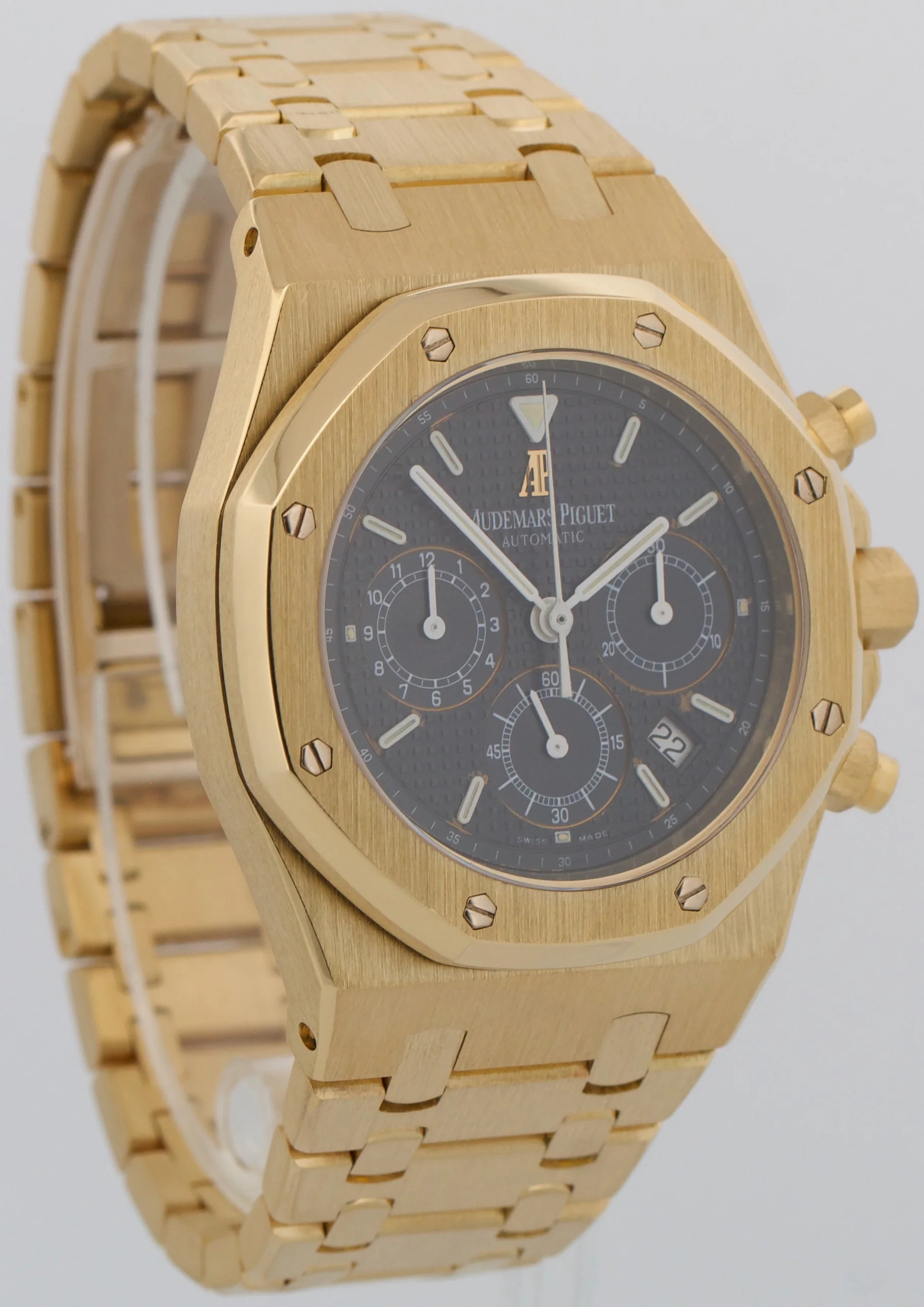 2024 ARCHIVES Audemars Piguet Royal Oak Chronograph 18k Gold BLUE 39mm 25860BA - Image 4