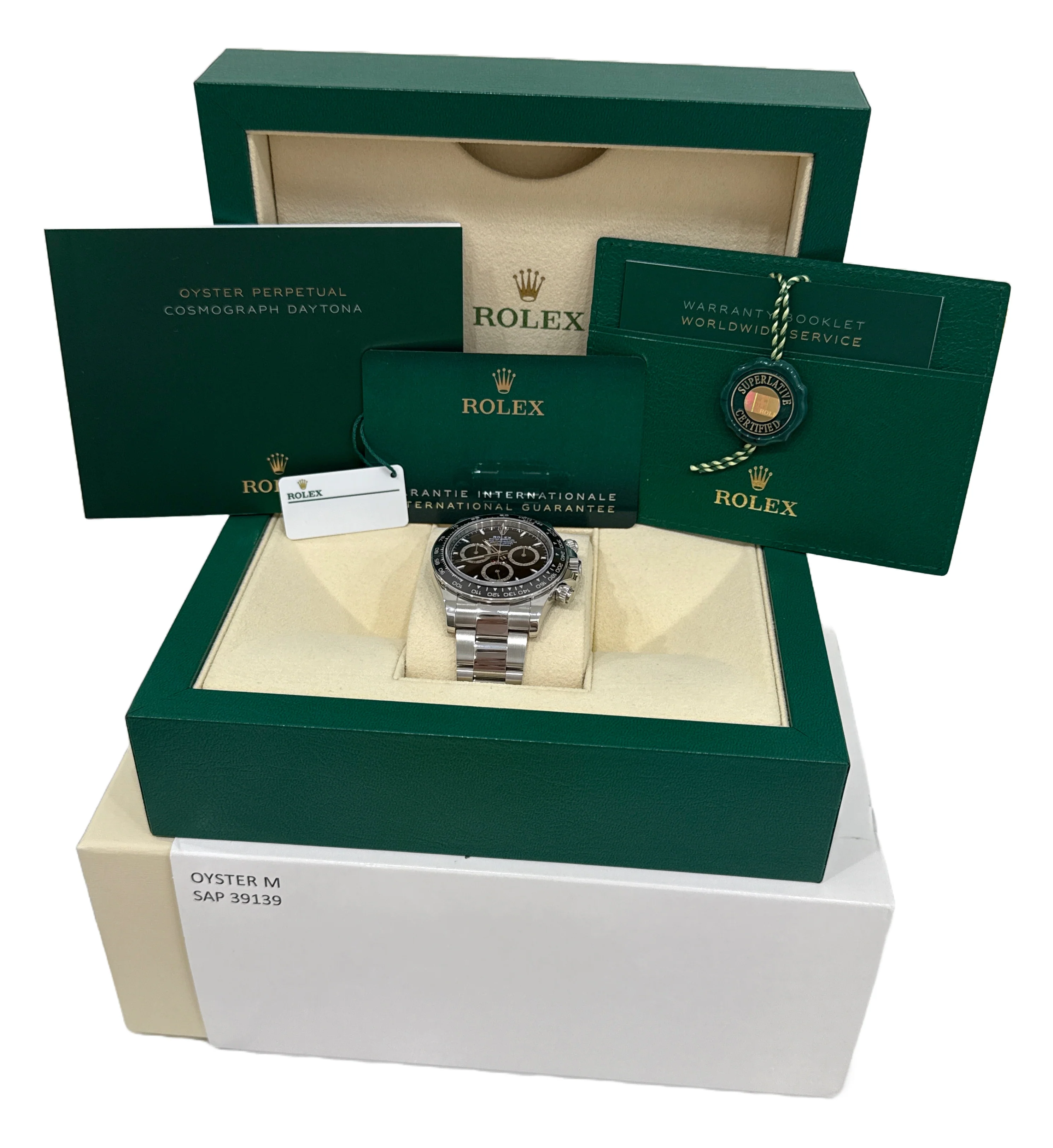 2024 NEW PAPERS Rolex Daytona Cosmograph BLACK 40mm Steel Watch 126500 LN BOX - Image 2