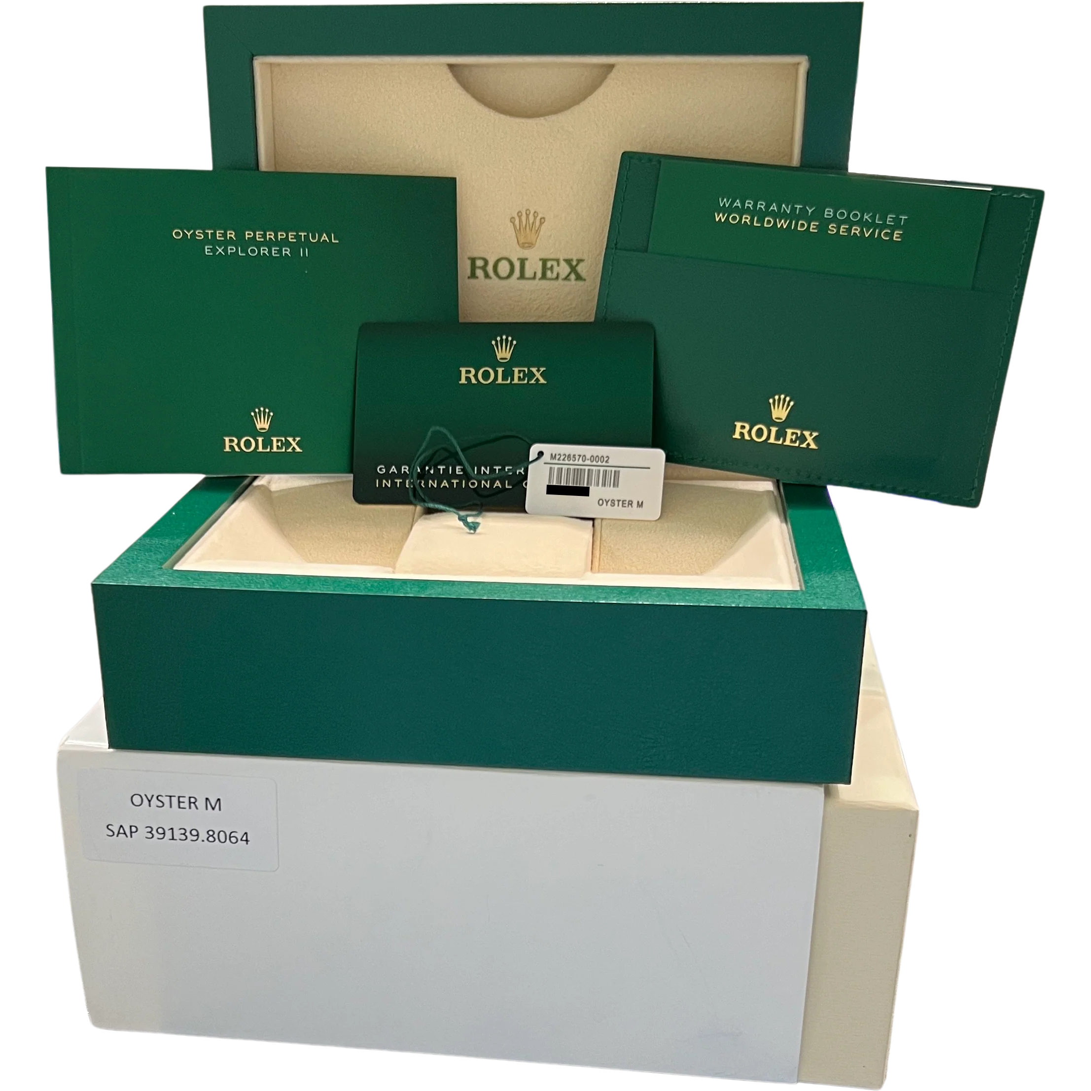 2024 NEW PAPERS Rolex Explorer II 42mm Black Stainless GMT Watch 226570 BOX - Image 2