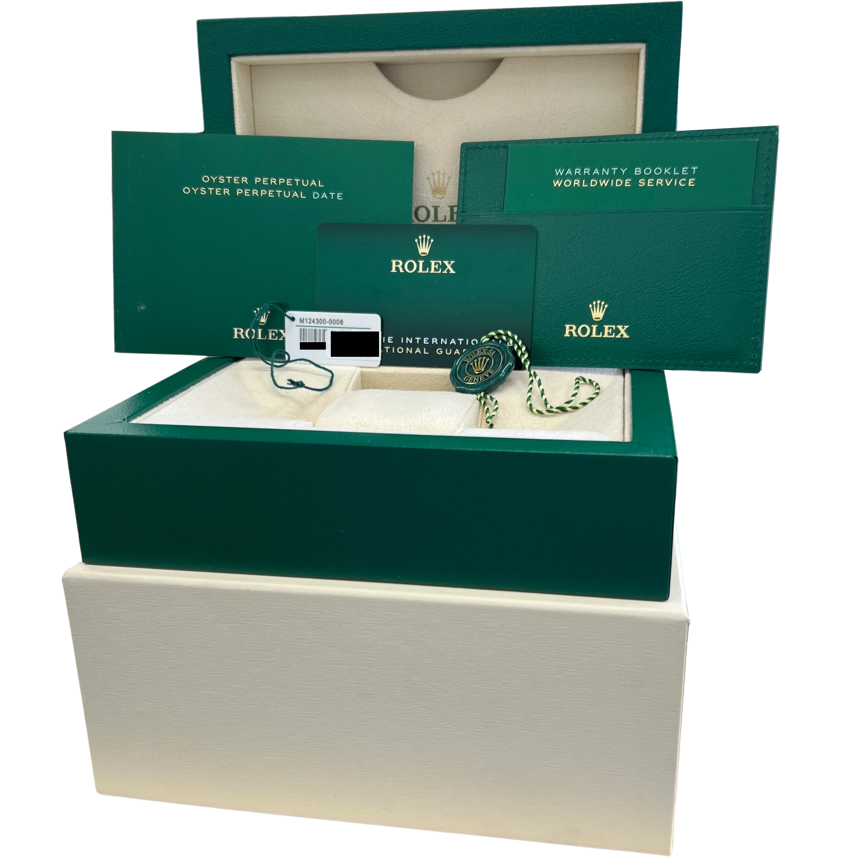 2024 NEW PAPERS Rolex Oyster Perpetual 41 TURQUOISE BLUE CELEBRATION 124300 BOX - Image 2