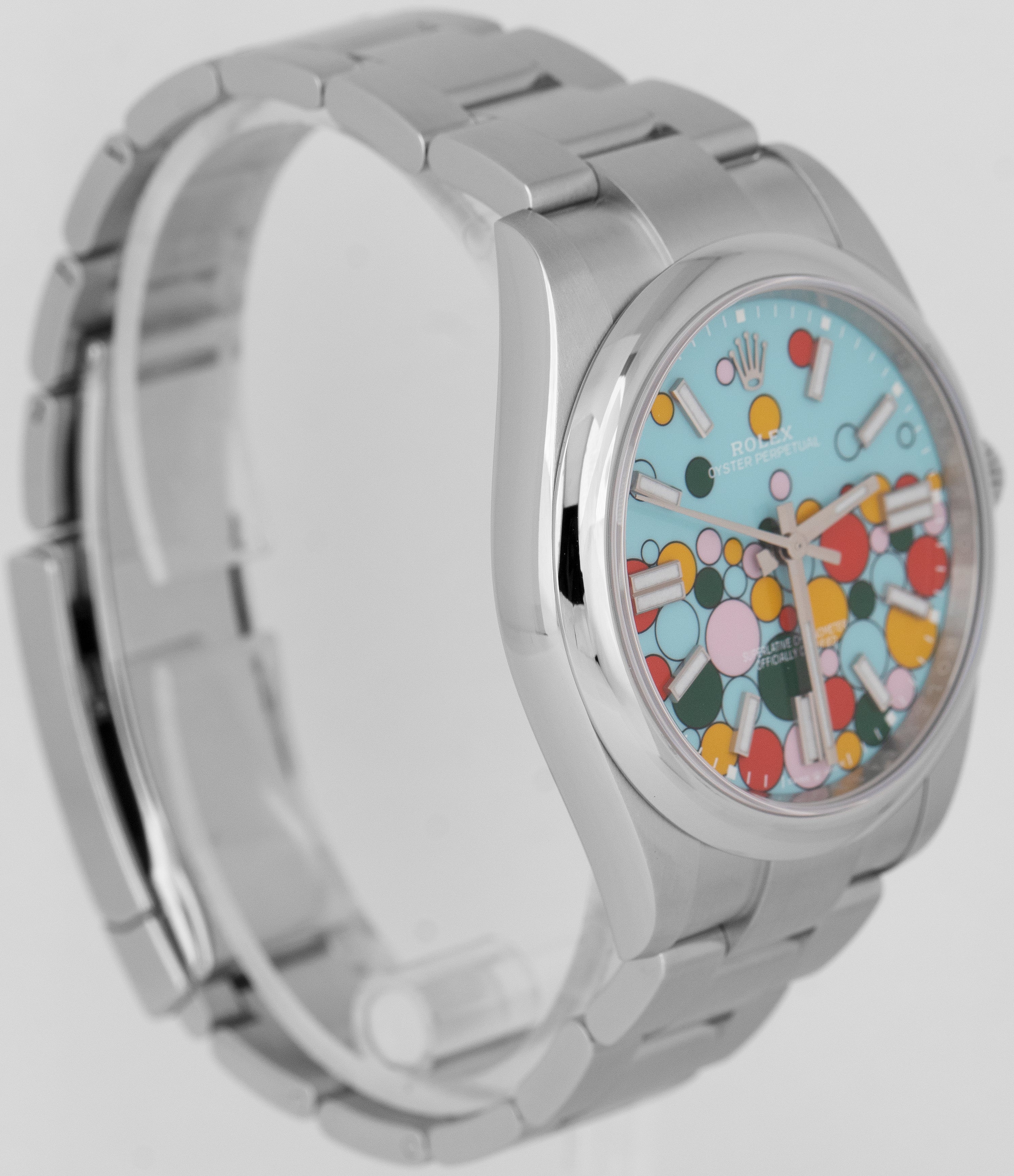 2024 NEW PAPERS Rolex Oyster Perpetual 41 TURQUOISE BLUE CELEBRATION 124300 BOX - Image 5