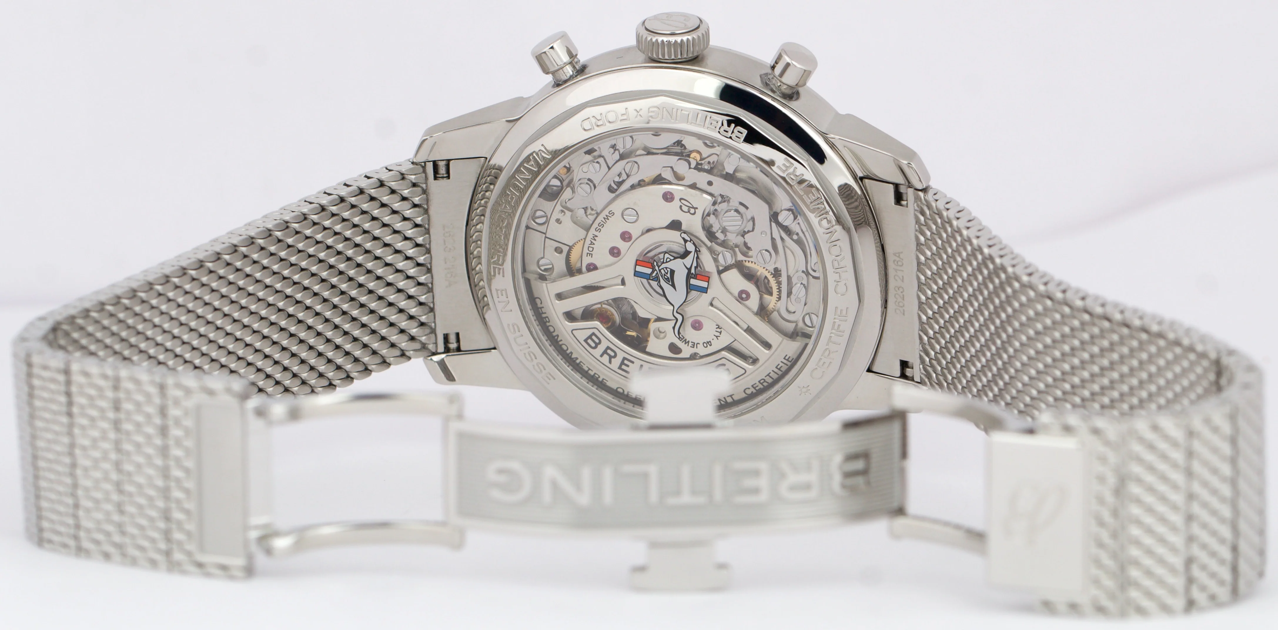 2024 PAPERS Breitling Top Time B01 MUSTANG Green Chronograph 41mm AB0176 BOX - Image 7