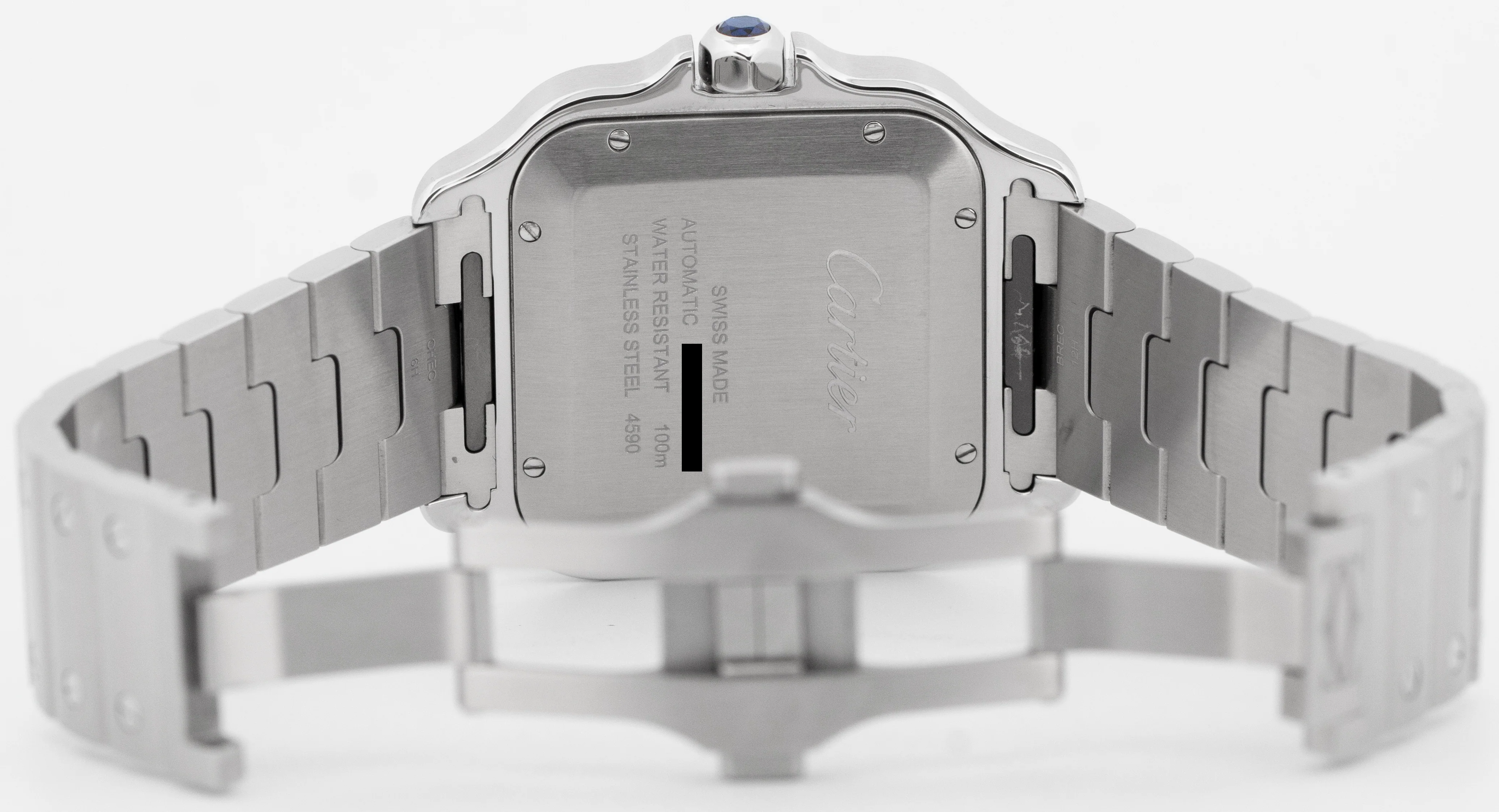 2024 PAPERS Cartier Santos Dual Time 37.7mm Anthracite Gray 4590 WSSA0076 BOX - Image 8