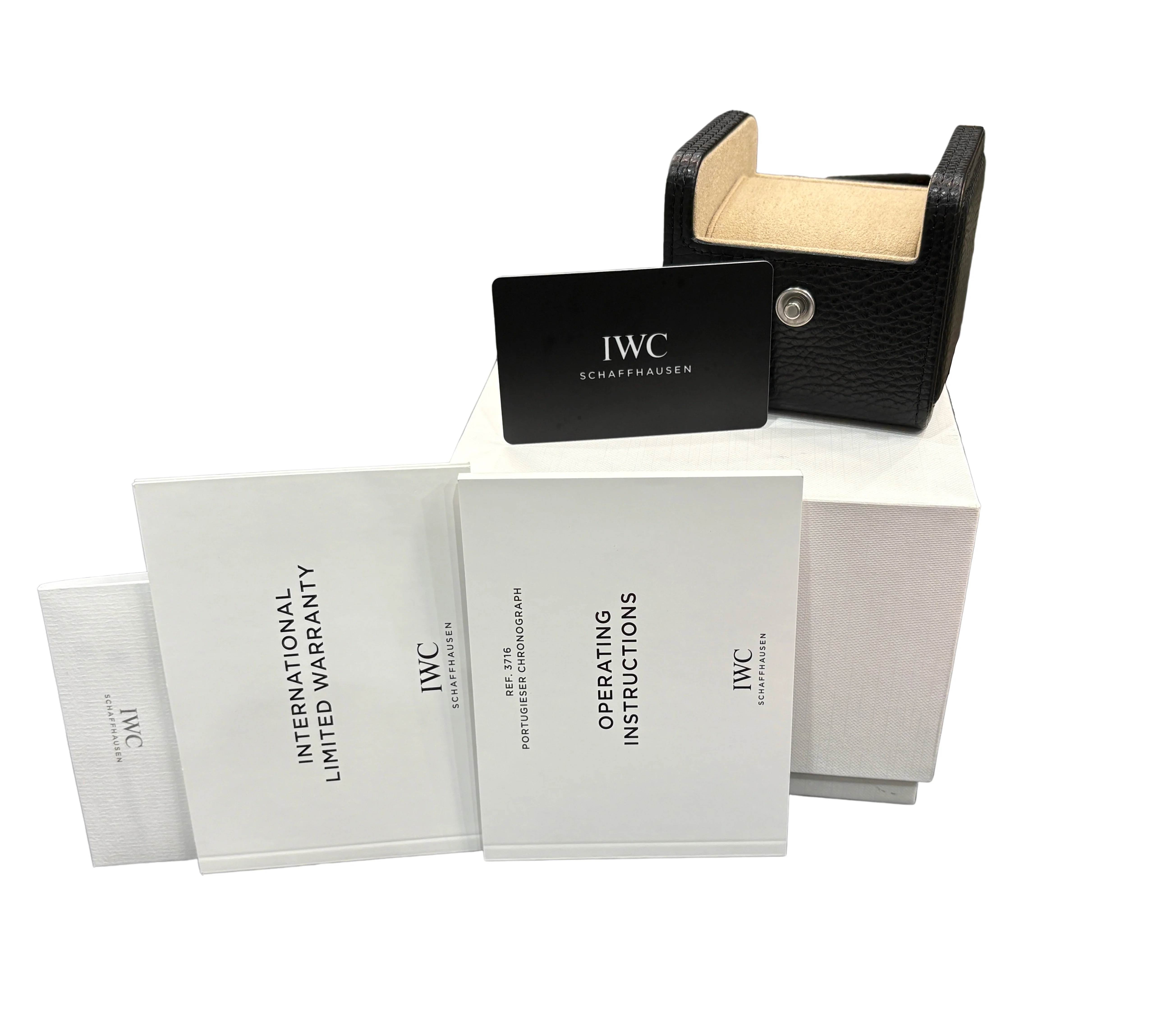 2024 PAPERS IWC Portugieser Chronograph Silver 41mm IW371604 Steel Watch BOX - Image 2