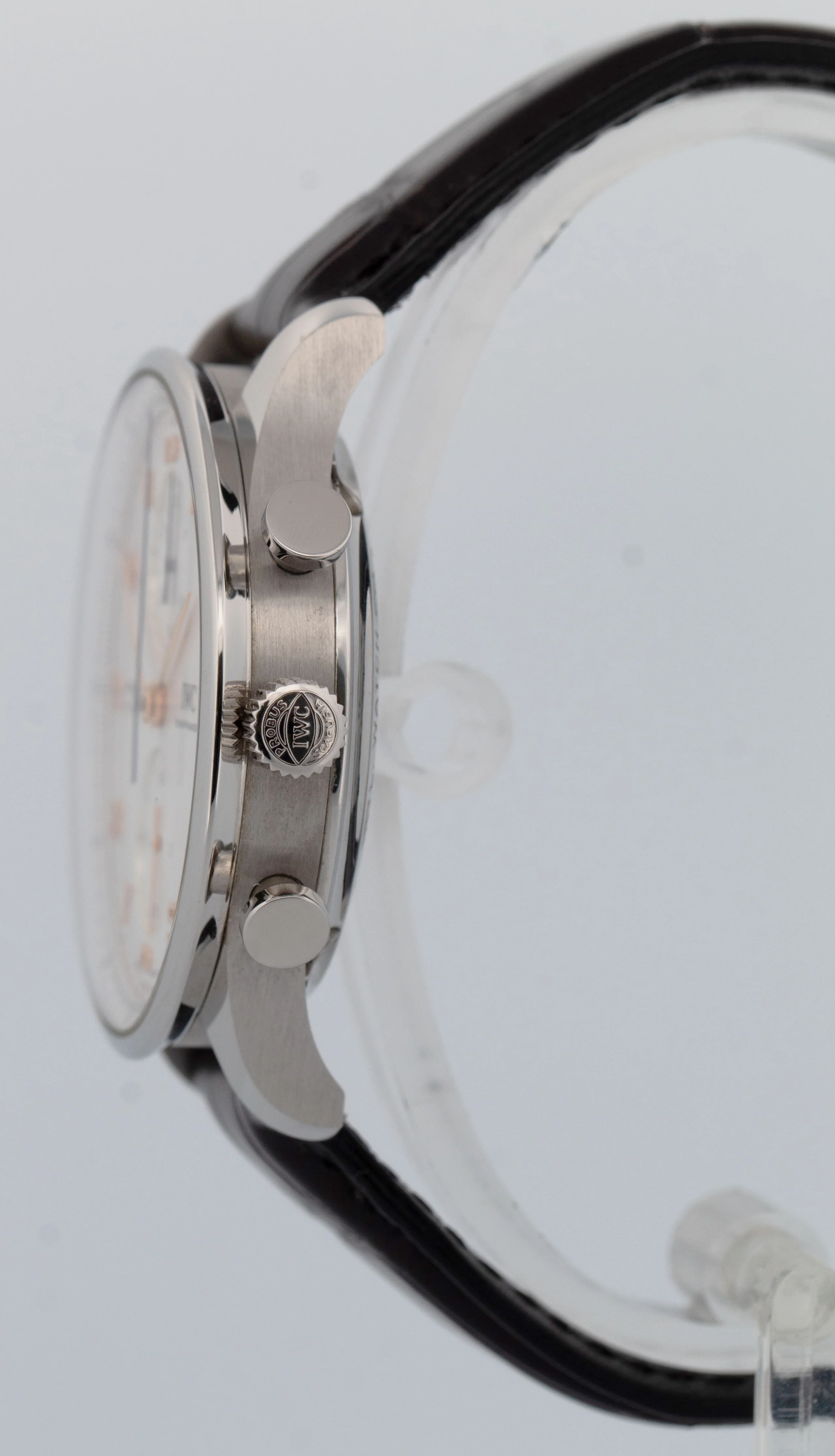 2024 PAPERS IWC Portugieser Chronograph Silver 41mm IW371604 Steel Watch BOX - Image 3