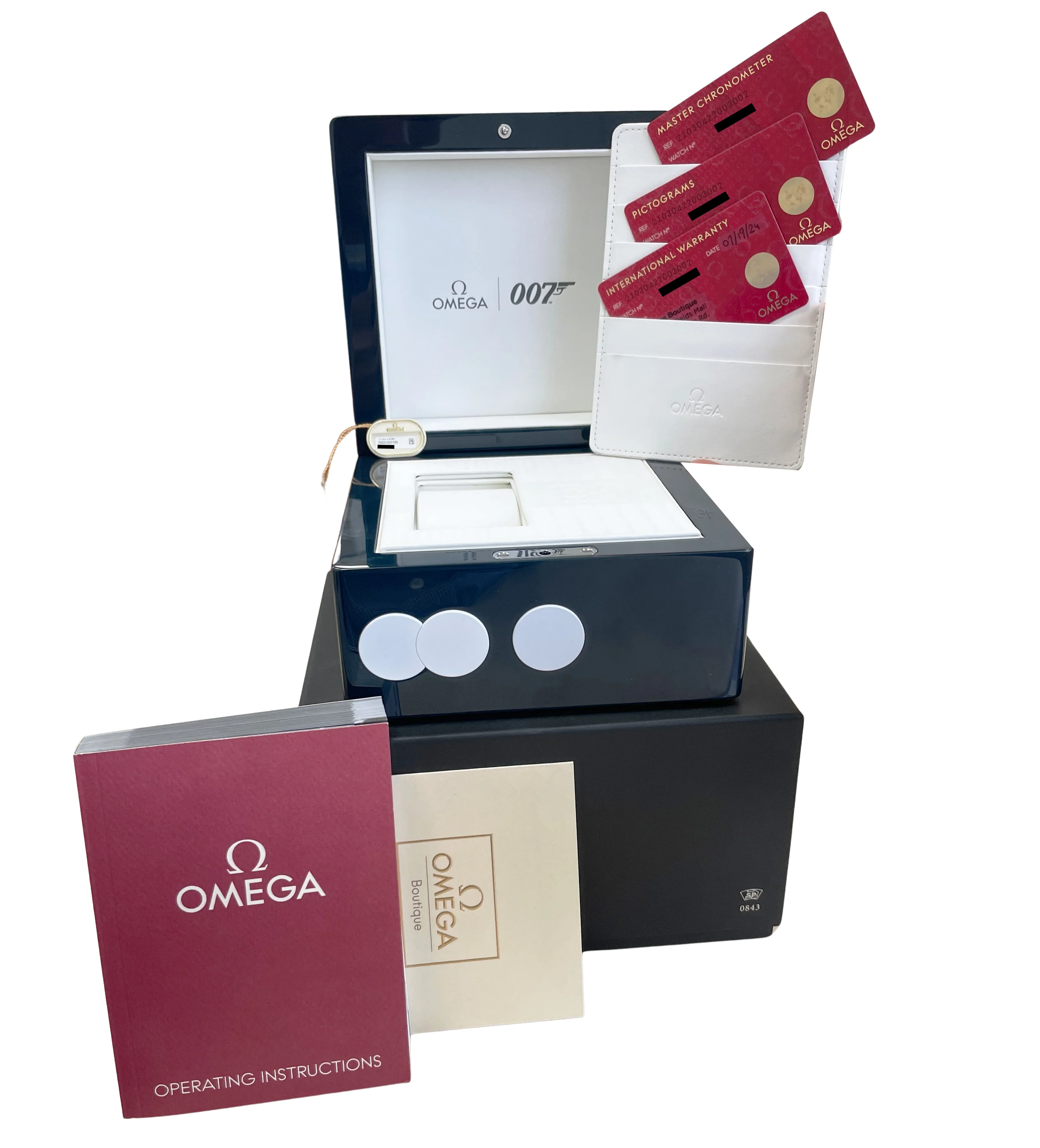 2024 PAPERS Omega Seamaster James Bond 60th Anniversary 210.30.42.20.03.002 BOX - Image 2
