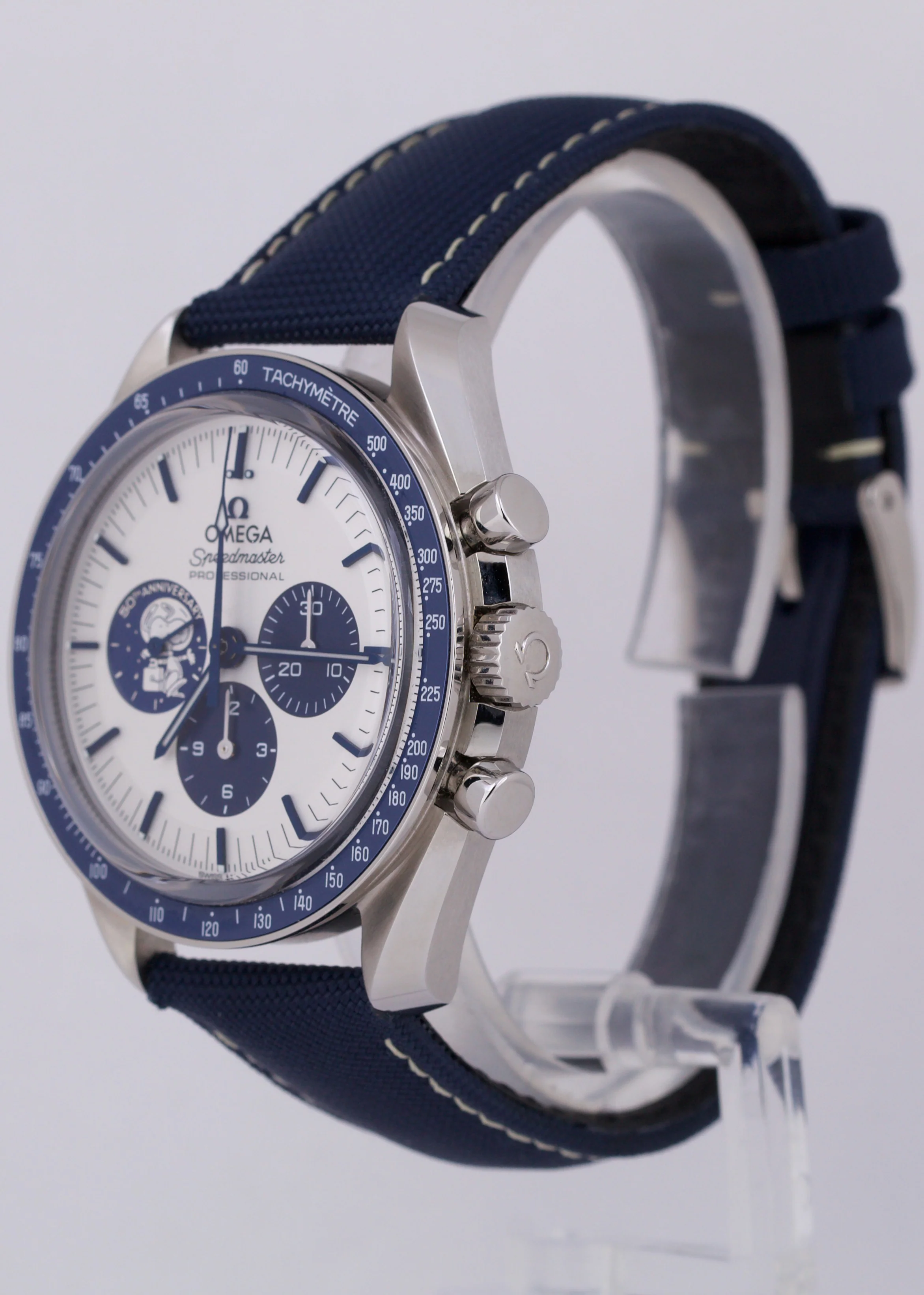2024 PAPERS Omega Speedmaster SILVER SNOOPY AWARD BLUE 310.32.42.50.02.001 BOX - Image 3