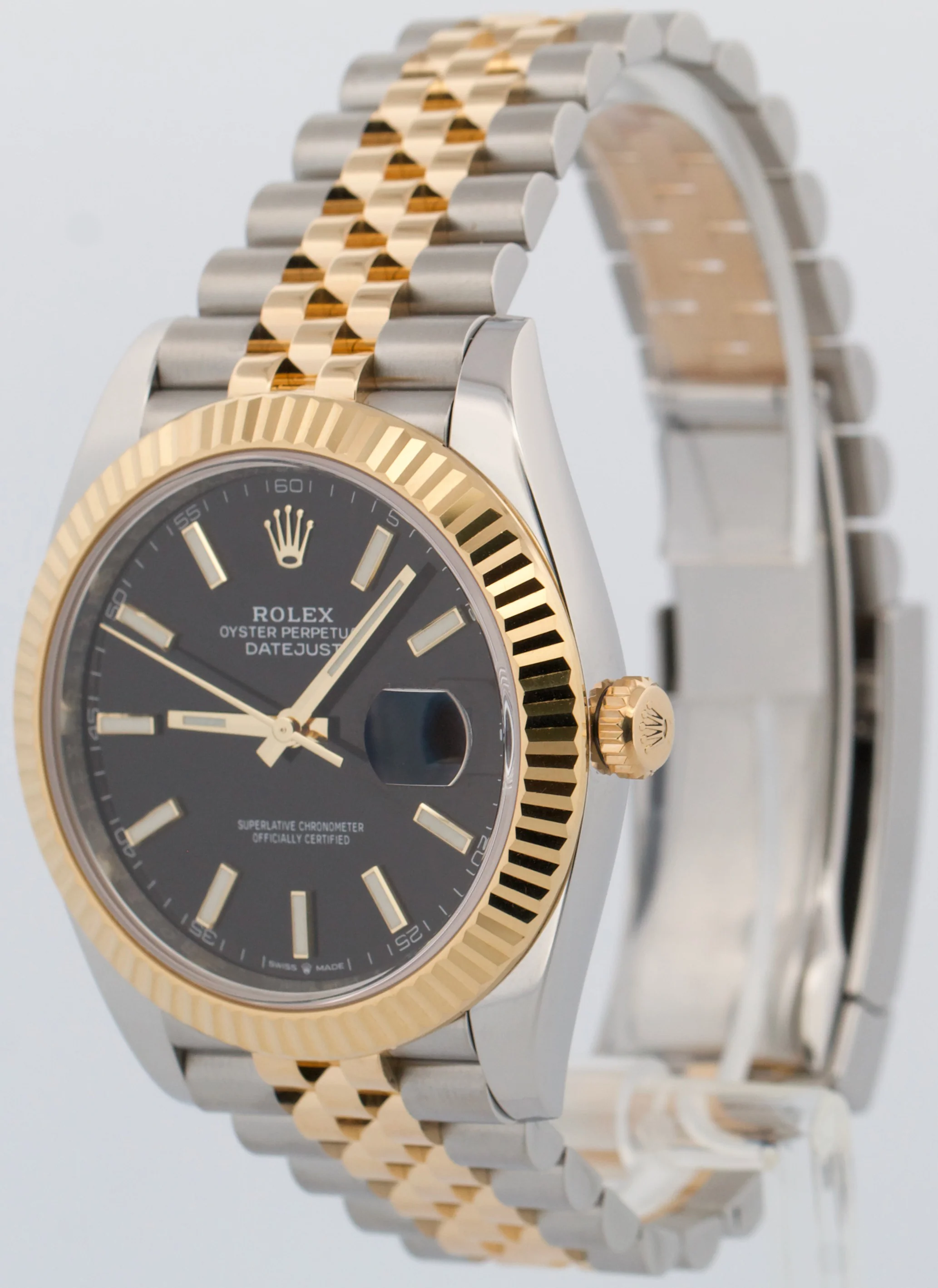 2024 PAPERS Rolex DateJust 41 BLACK 18K Gold Steel JUBILEE 41mm 126333 Watch BOX - Image 3