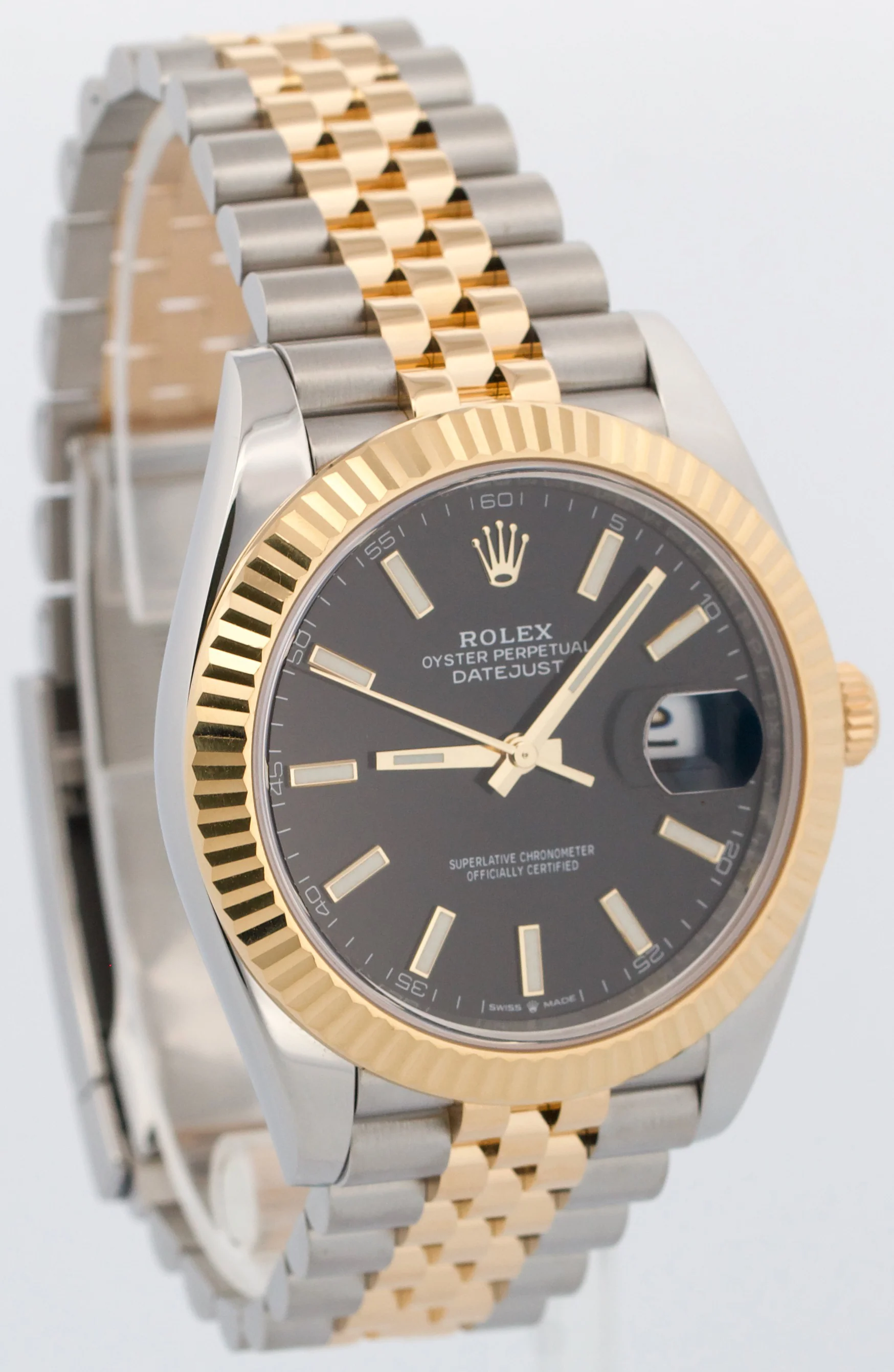 2024 PAPERS Rolex DateJust 41 BLACK 18K Gold Steel JUBILEE 41mm 126333 Watch BOX - Image 4