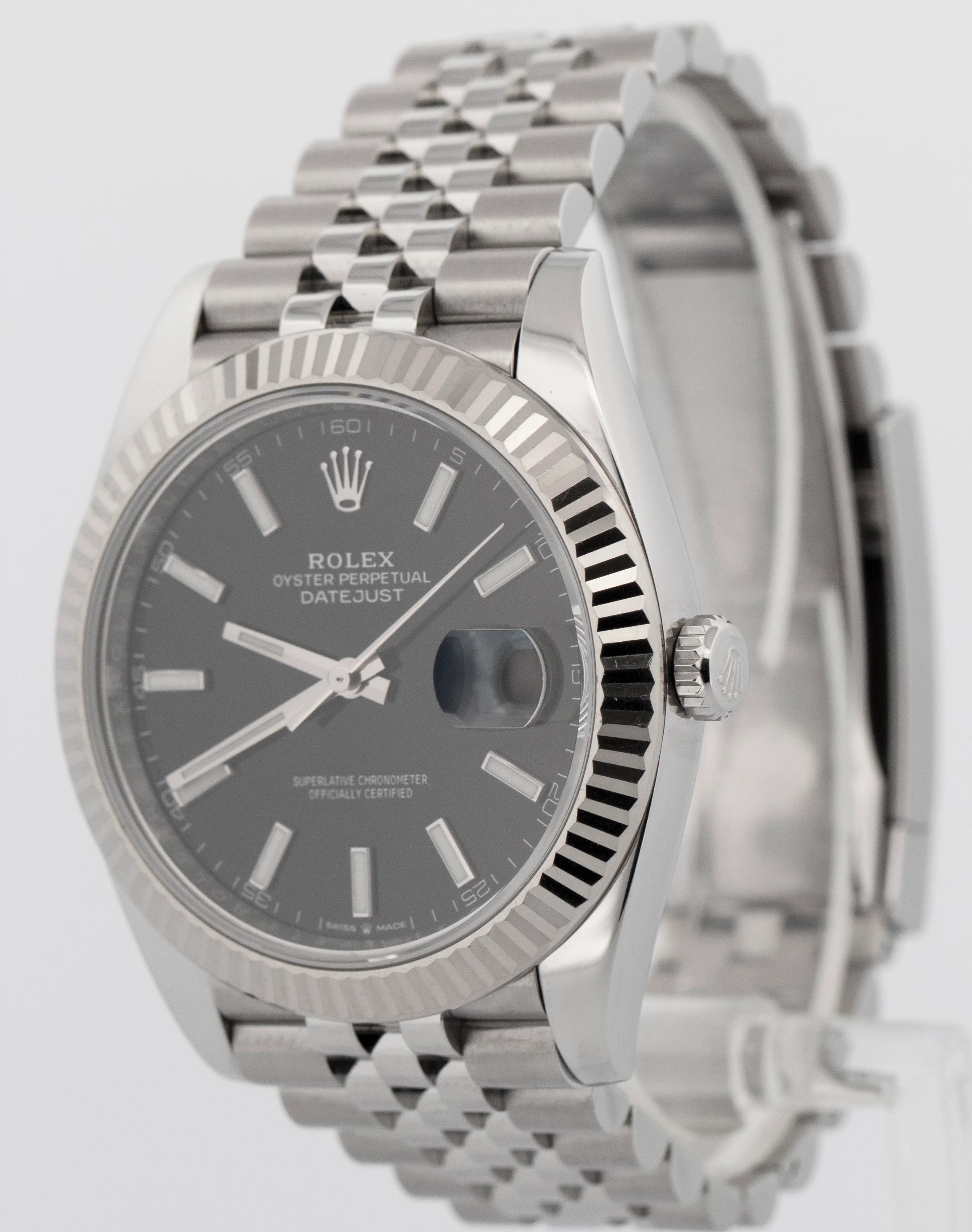 2024 PAPERS Rolex DateJust 41 Black 18K Gold Steel JUBILEE 41mm 126334 BOX - Image 3