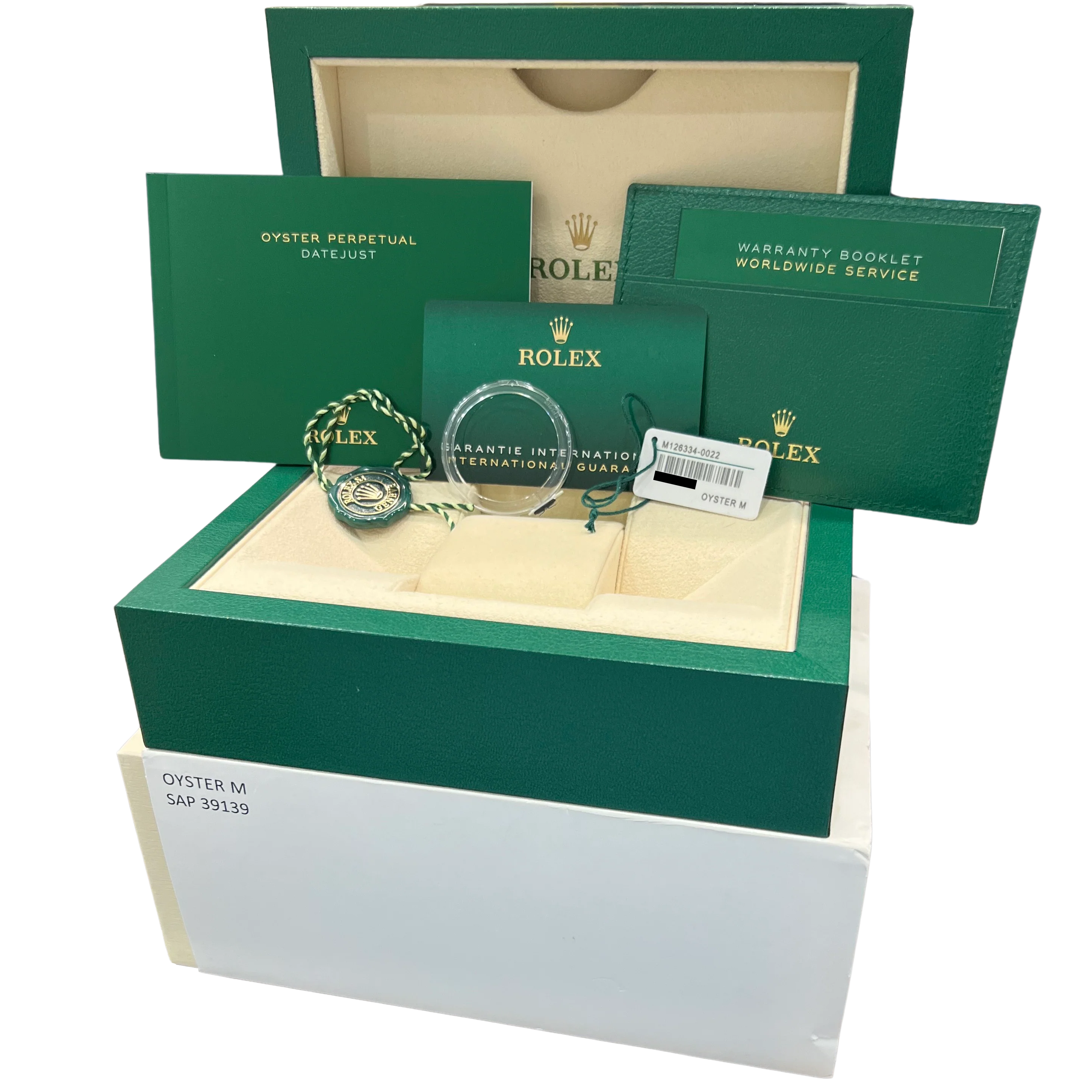 2024 PAPERS Rolex DateJust 41mm WIMBLEDON 18K Fluted Steel JUBILEE 126334 BOX - Image 2