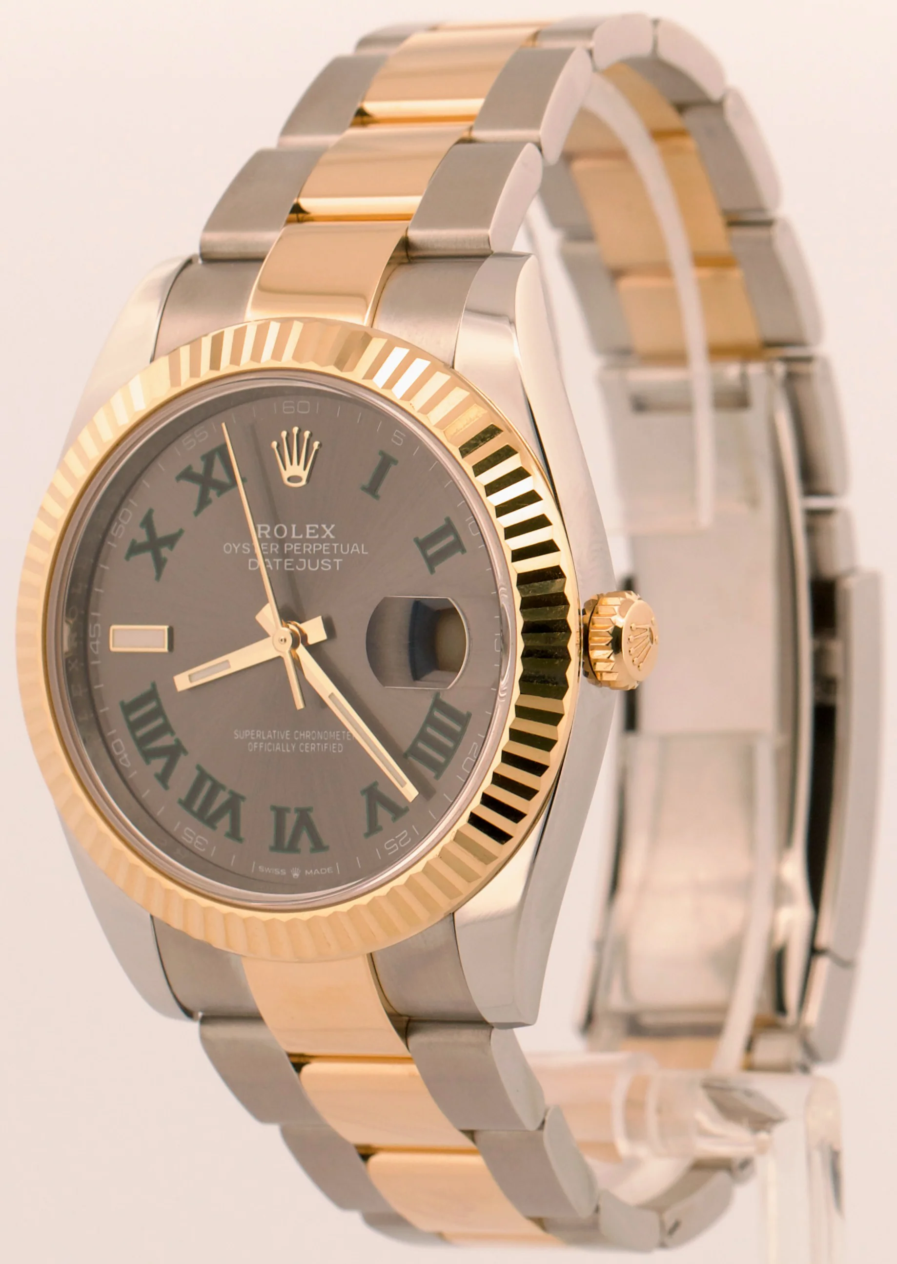 2024 PAPERS Rolex DateJust WIMBLEDON Roman 41mm 18K Steel OYSTER 41mm 126333 BOX - Image 3