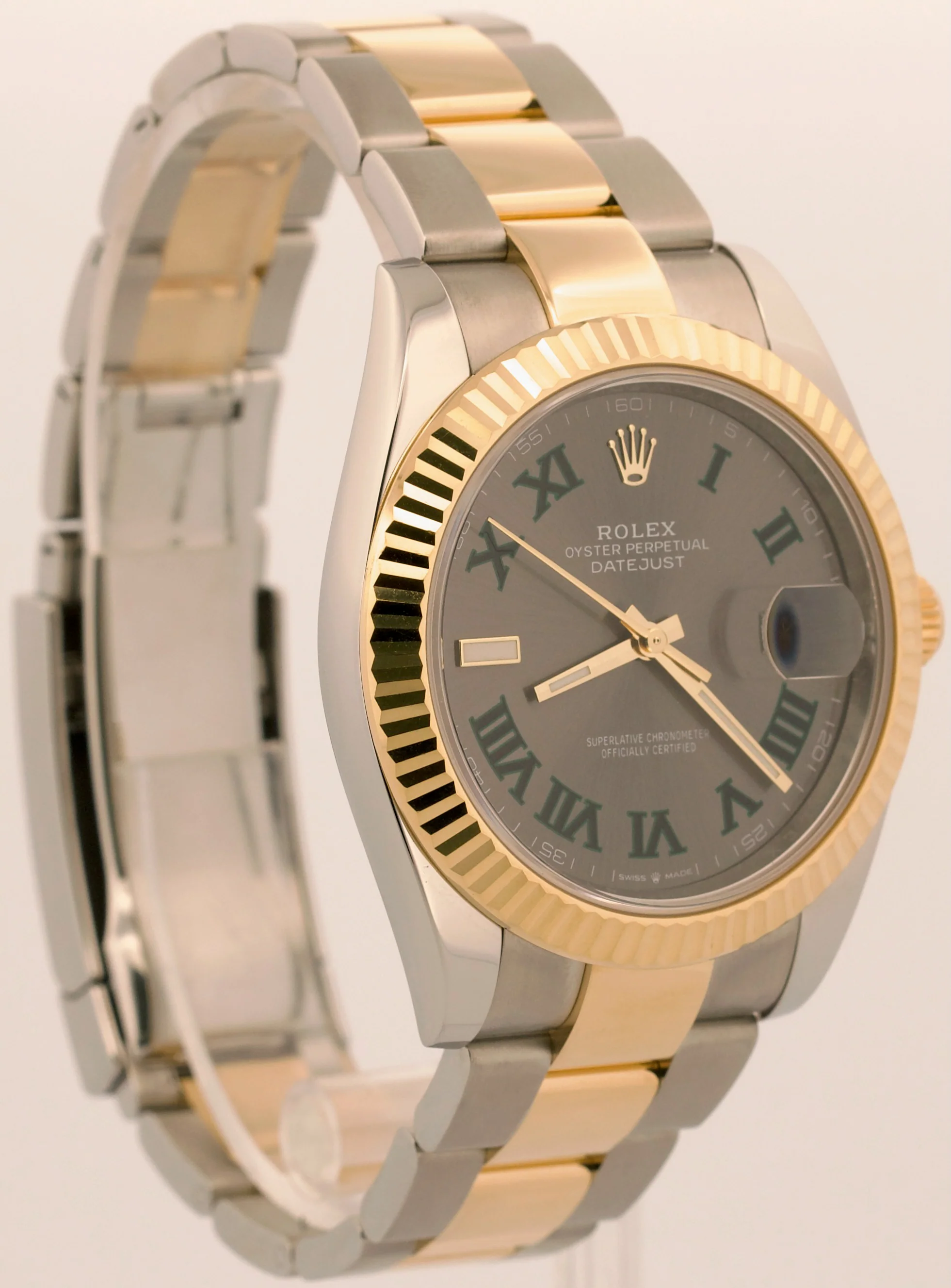 2024 PAPERS Rolex DateJust WIMBLEDON Roman 41mm 18K Steel OYSTER 41mm 126333 BOX - Image 4