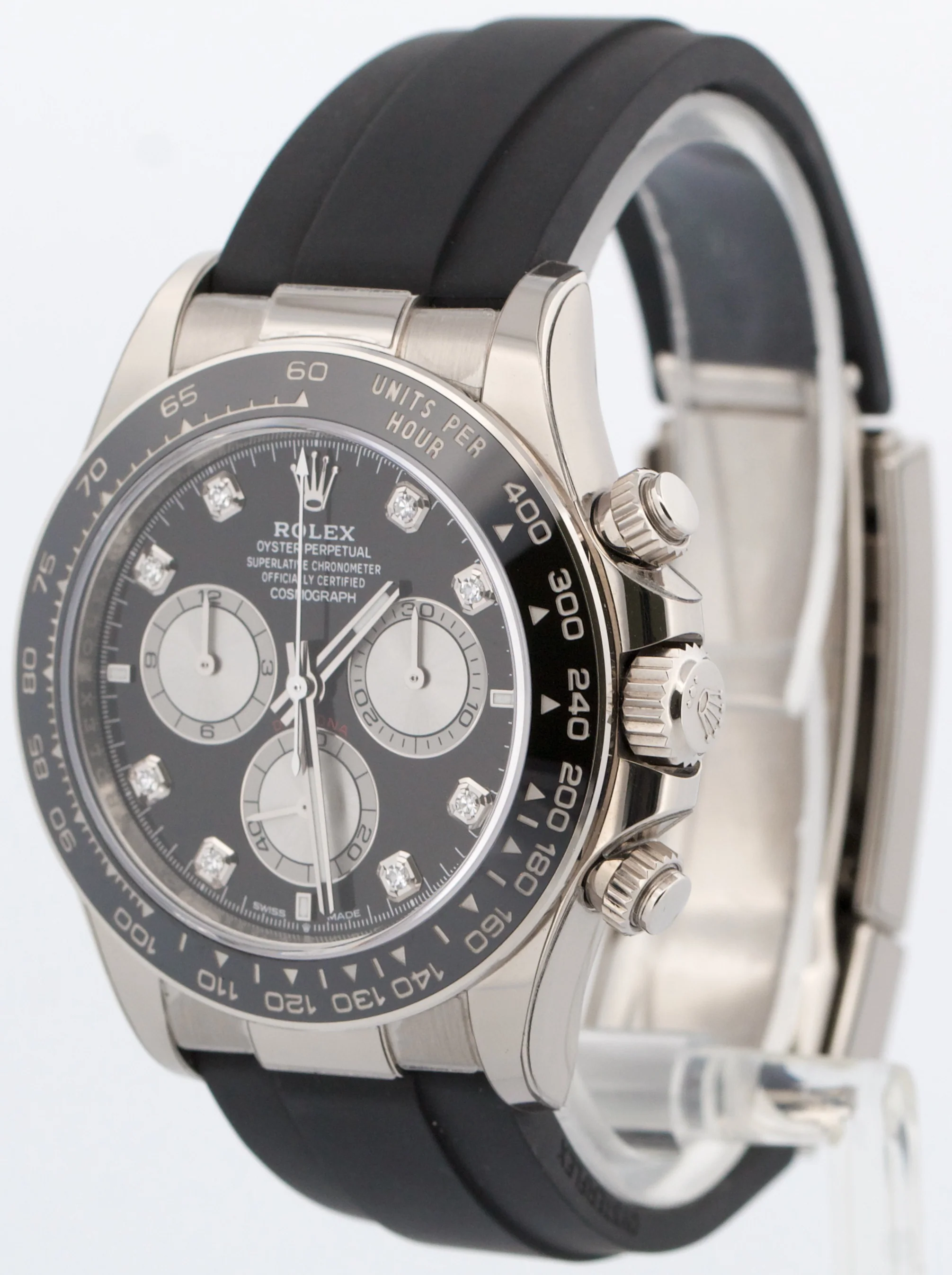 2024 PAPERS Rolex Daytona BLACK DIAMOND 18K Gold OYSTERFLEX 126519 LN Watch BOX - Image 3