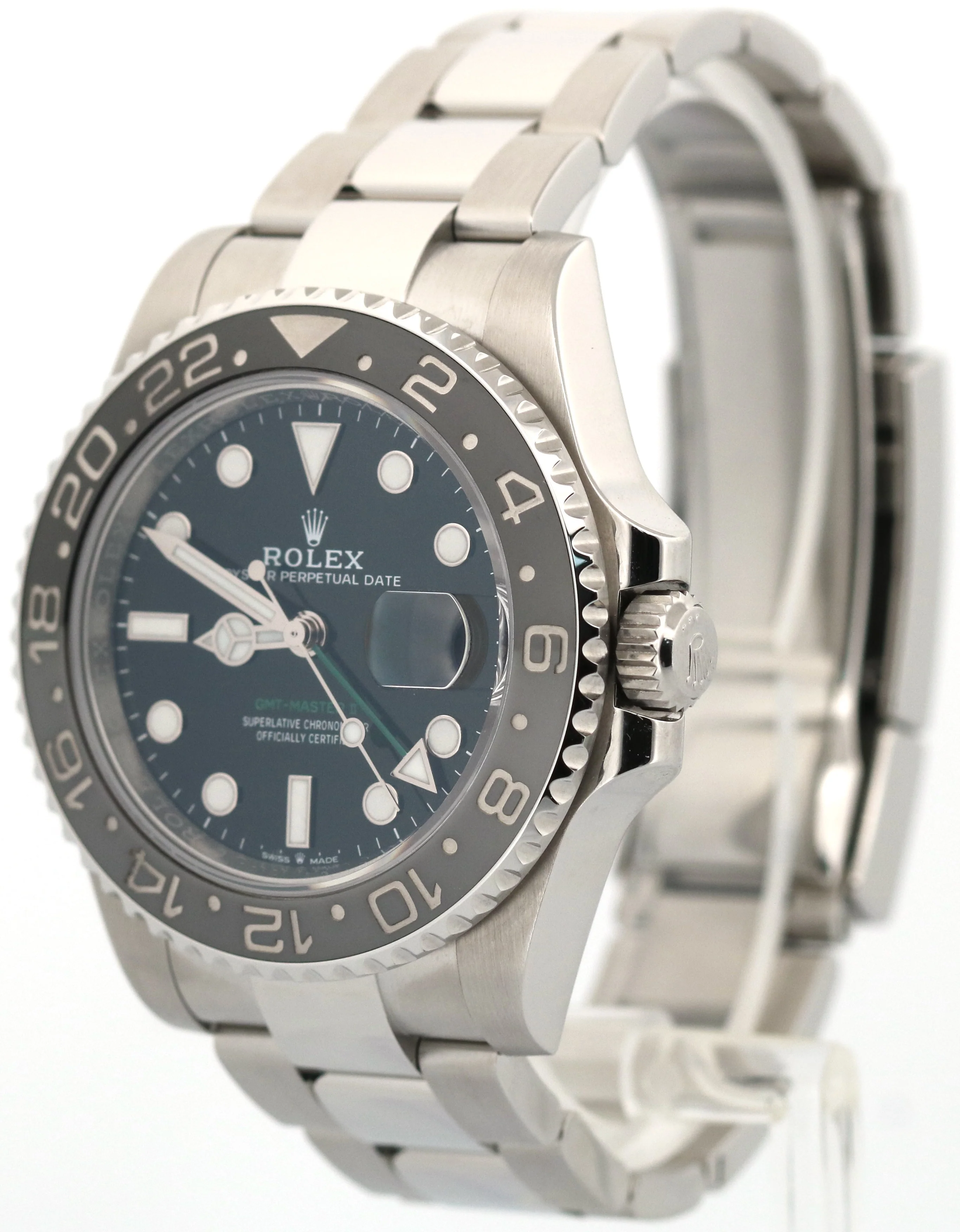 2024 PAPERS Rolex GMT-Master II BRUCE WAYNE Ceramic Steel OYSTER 126710 GRNR BOX - Image 3
