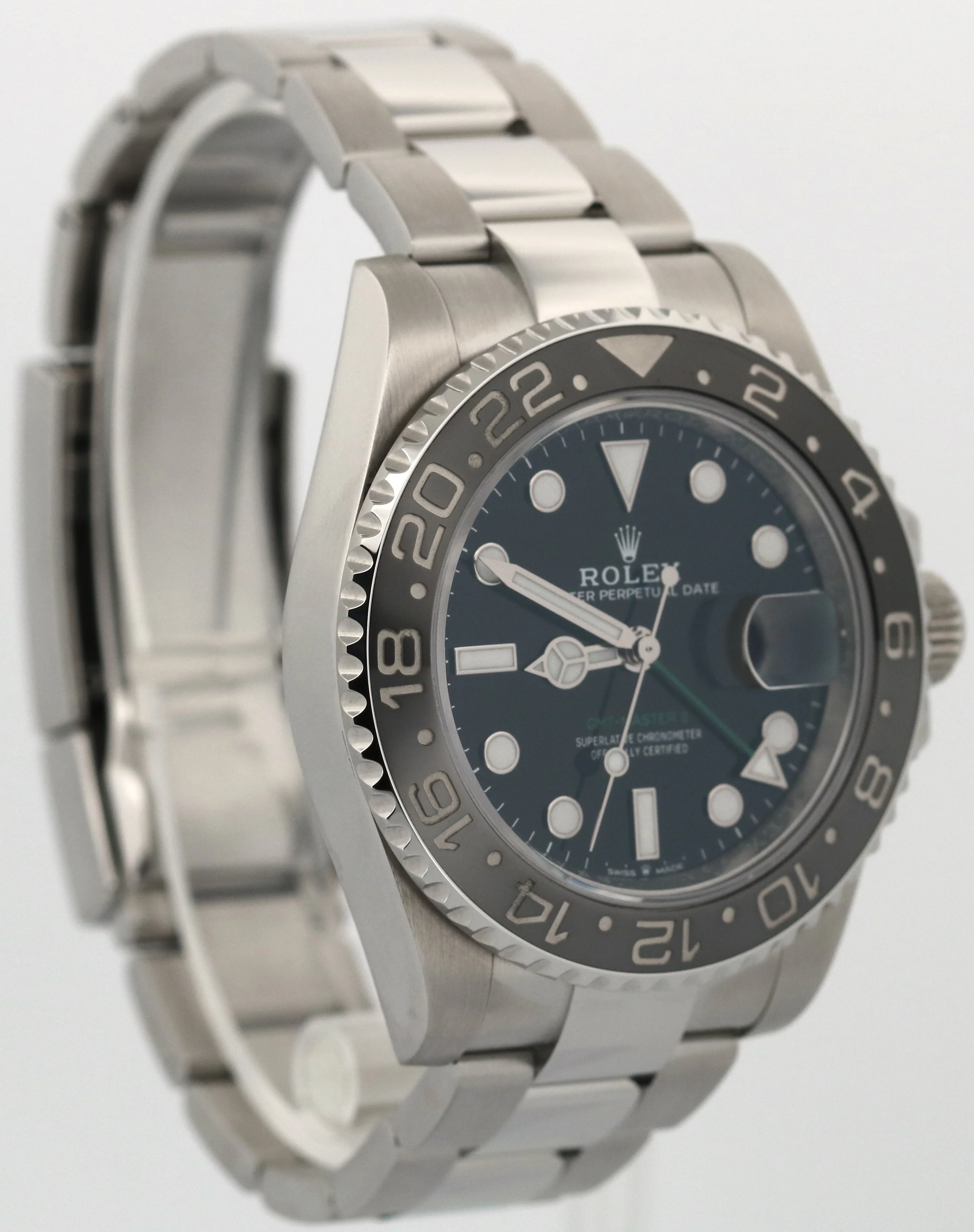2024 PAPERS Rolex GMT-Master II BRUCE WAYNE Ceramic Steel OYSTER 126710 GRNR BOX - Image 4