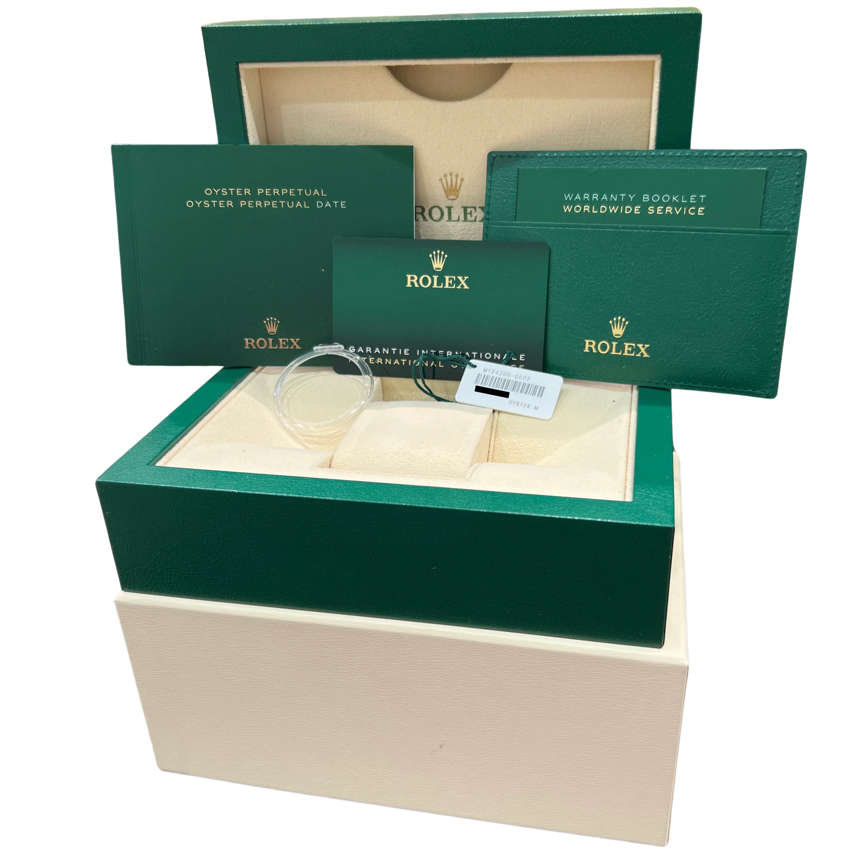2024 PAPERS Rolex Oyster Perpetual 41mm BLACK Stainless Steel Watch 124300 BOX - Image 2