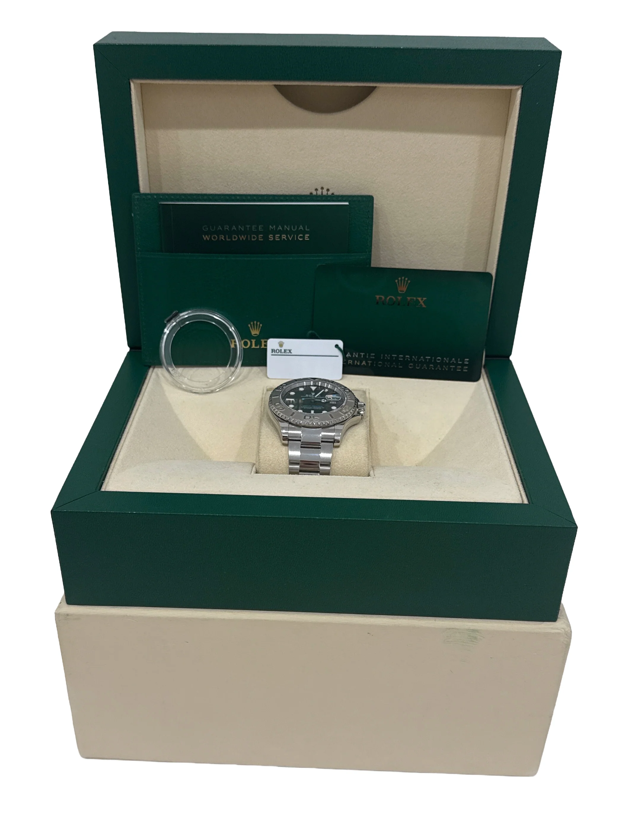 2024 PAPERS Rolex Yacht-Master Steel Platinum RHODIUM 40mm 126622 YM1 Watch BOX - Image 2