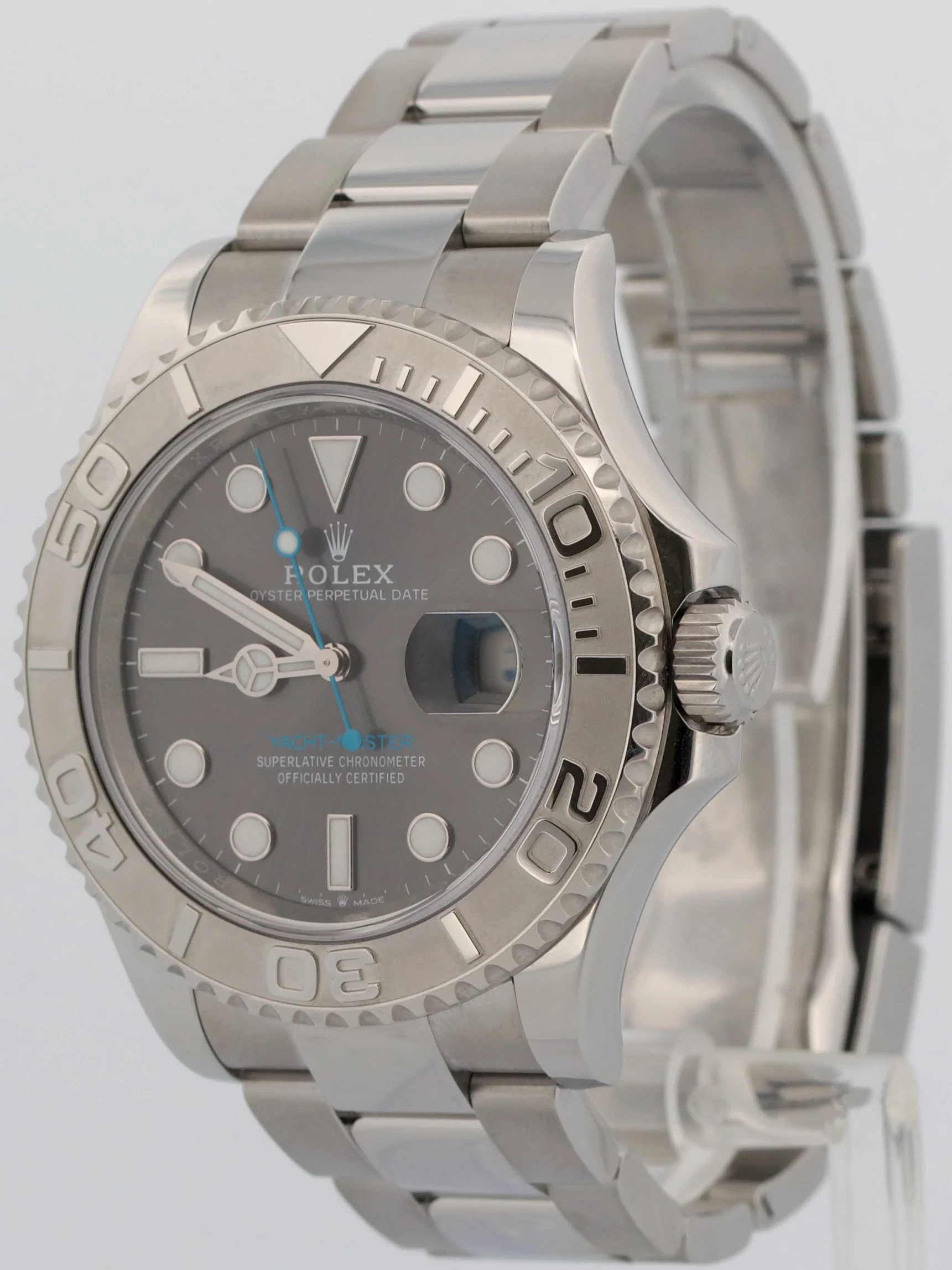 2024 PAPERS Rolex Yacht-Master Steel Platinum RHODIUM 40mm 126622 YM1 Watch BOX - Image 3