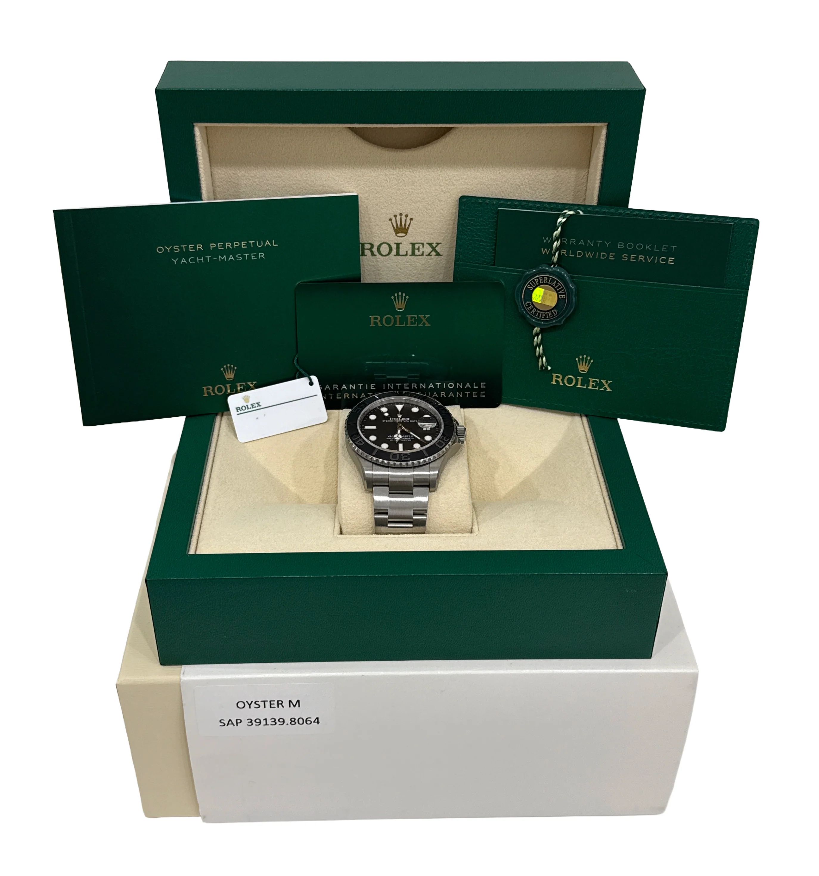 2024 PAPERS Rolex Yacht-Master TITANIUM Black Ceramic 42mm 226627 Watch BOX - Image 2