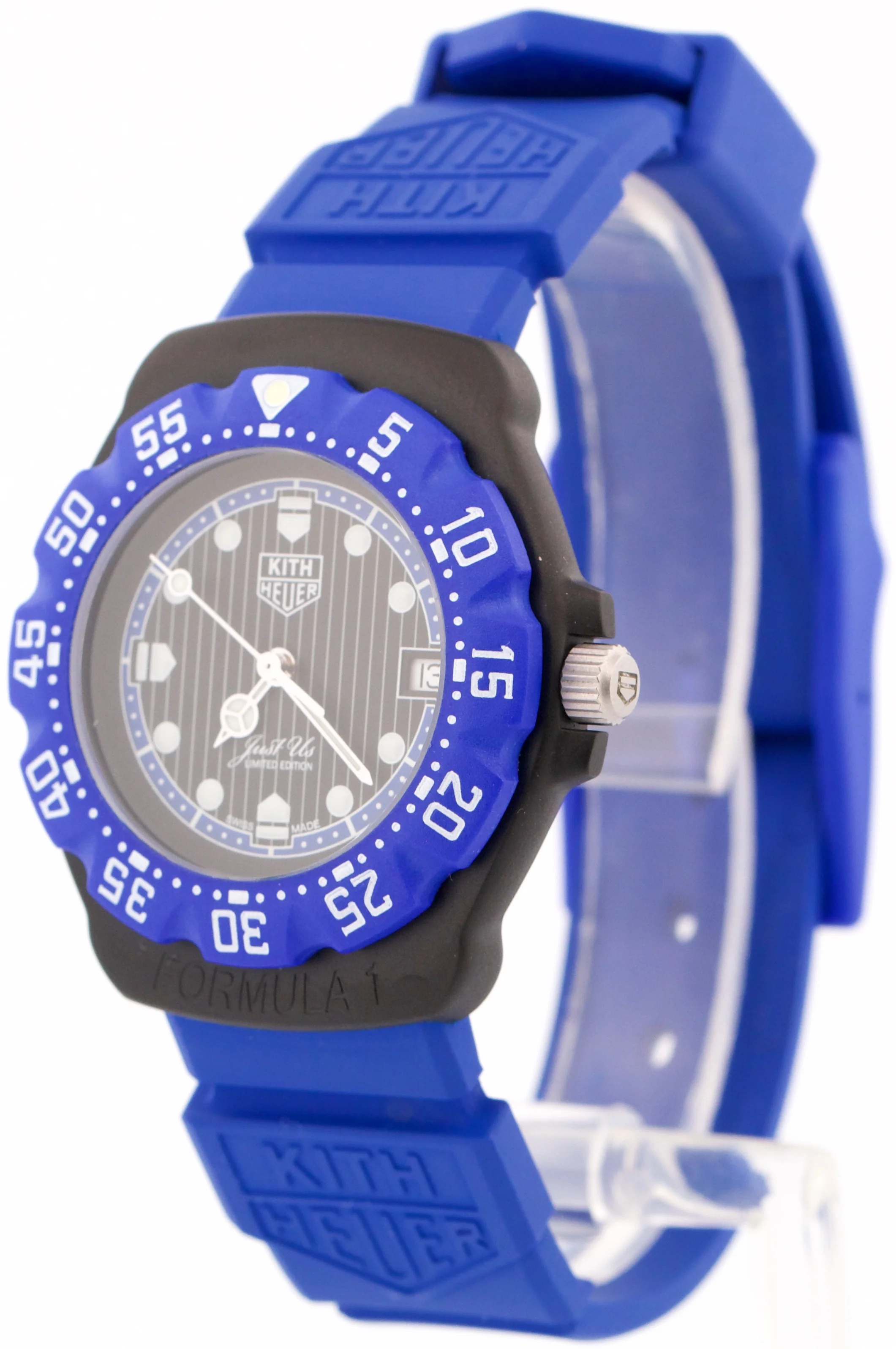 2024 PAPERS Tag Heuer x Kith Formula 1 PVD Rubber 35mm WA121J.BT0012 Quartz BOX - Image 3