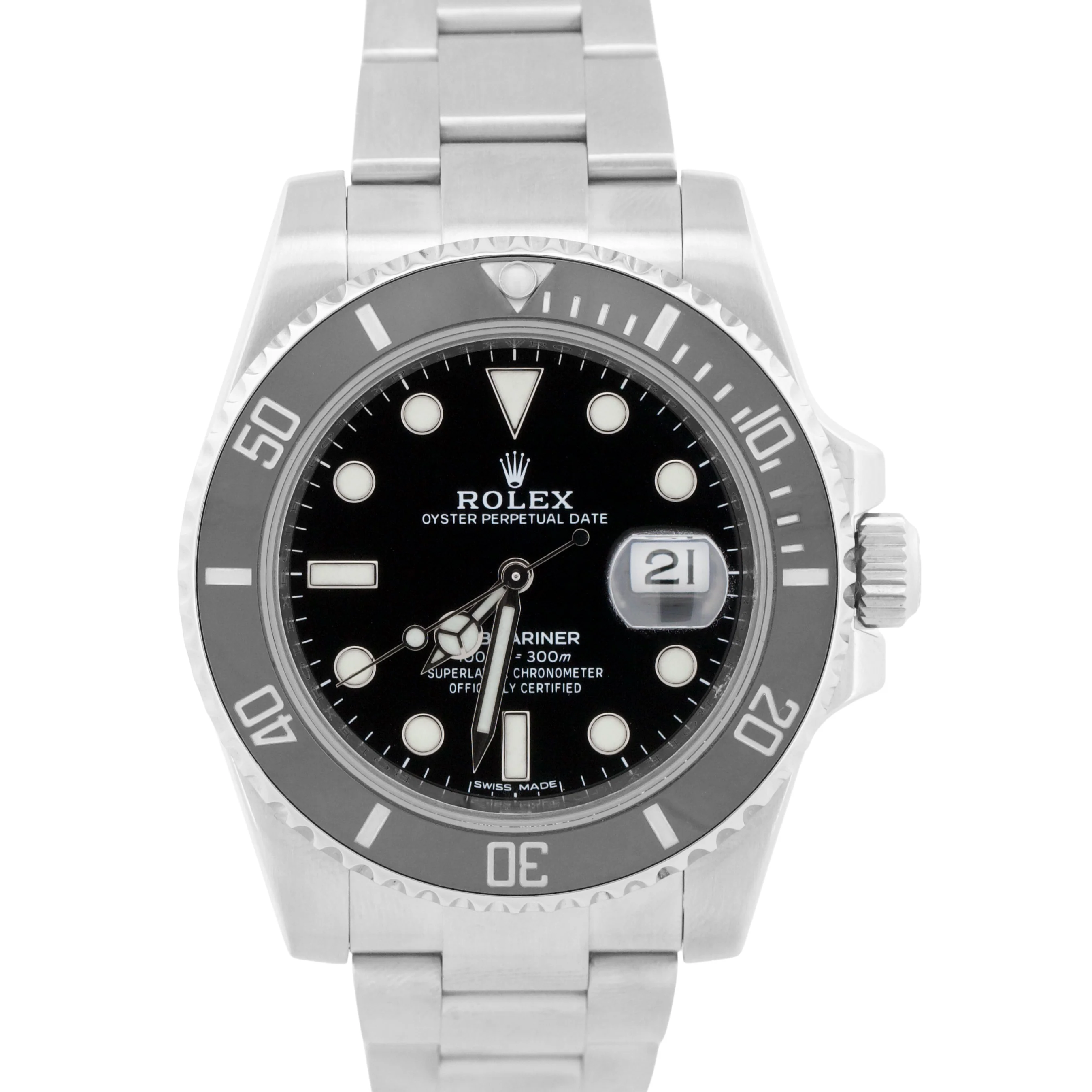 2024 RSC Rolex Submariner Date BLACK Ceramic Steel 40mm 116610 LN Watch BOX