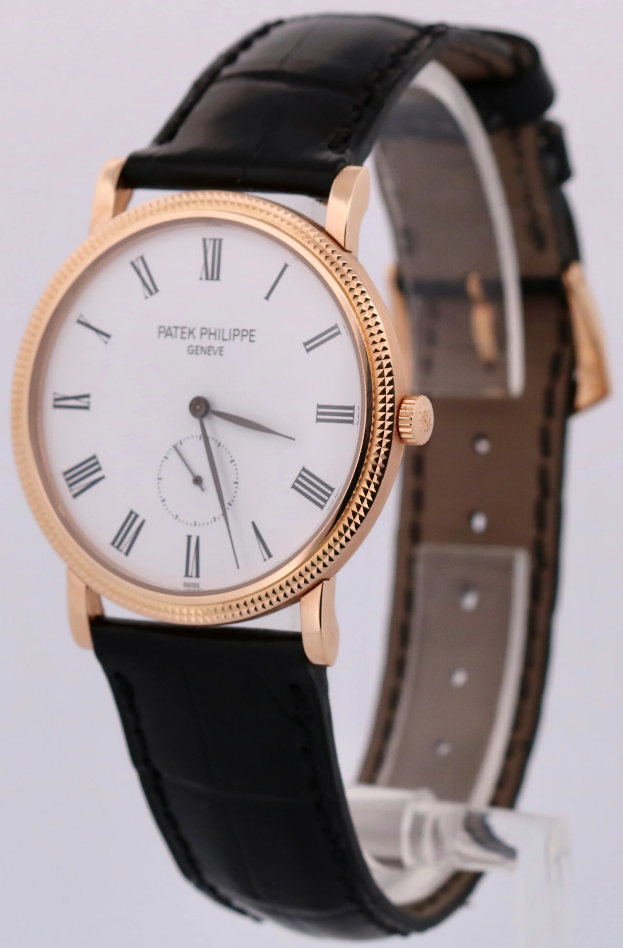2025 ARCHIVES Patek Philippe Calatrava HOBNAIL 18K Gold Leather 36mm Watch 5119 - Image 3