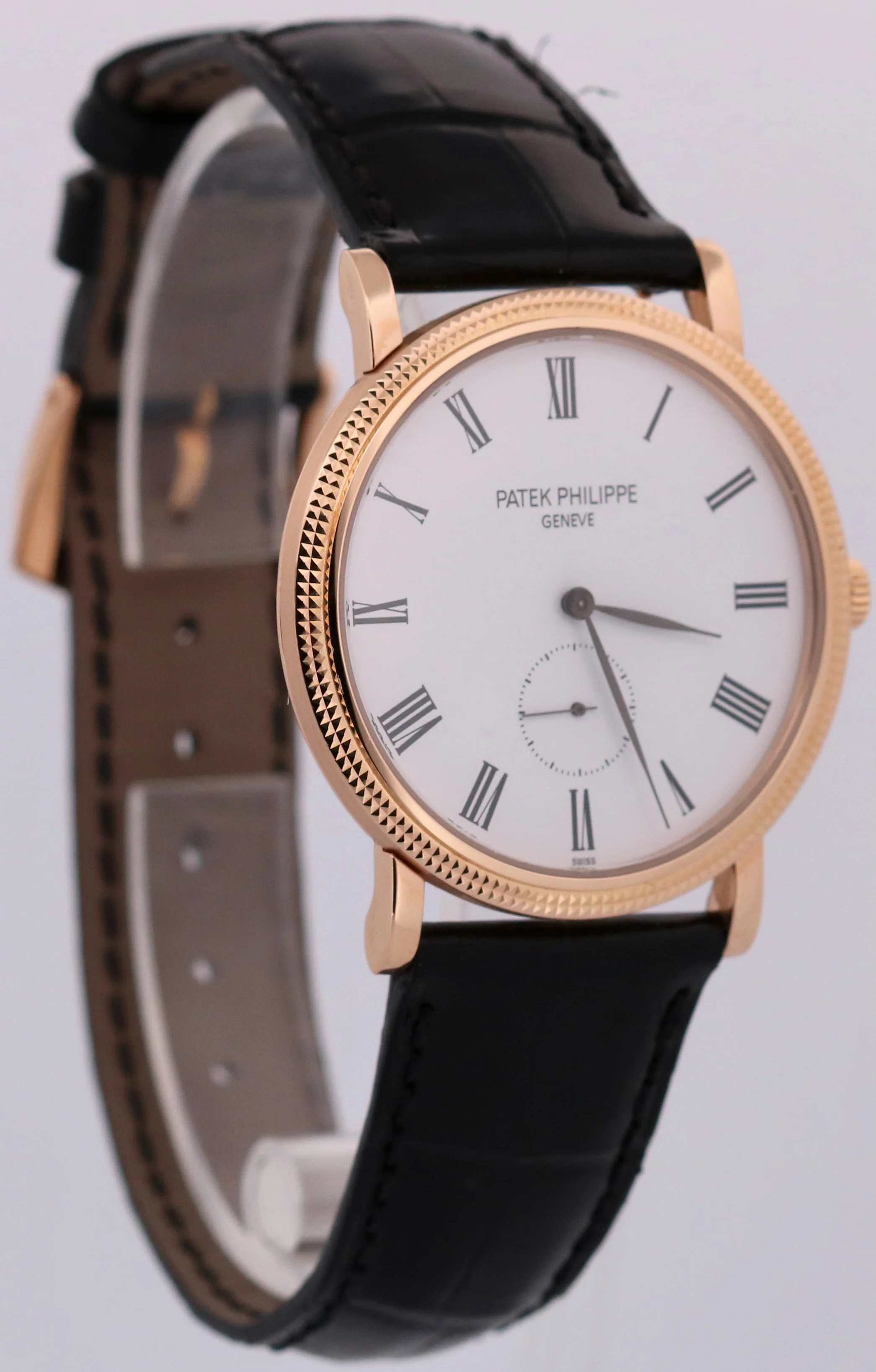 2025 ARCHIVES Patek Philippe Calatrava HOBNAIL 18K Gold Leather 36mm Watch 5119 - Image 4