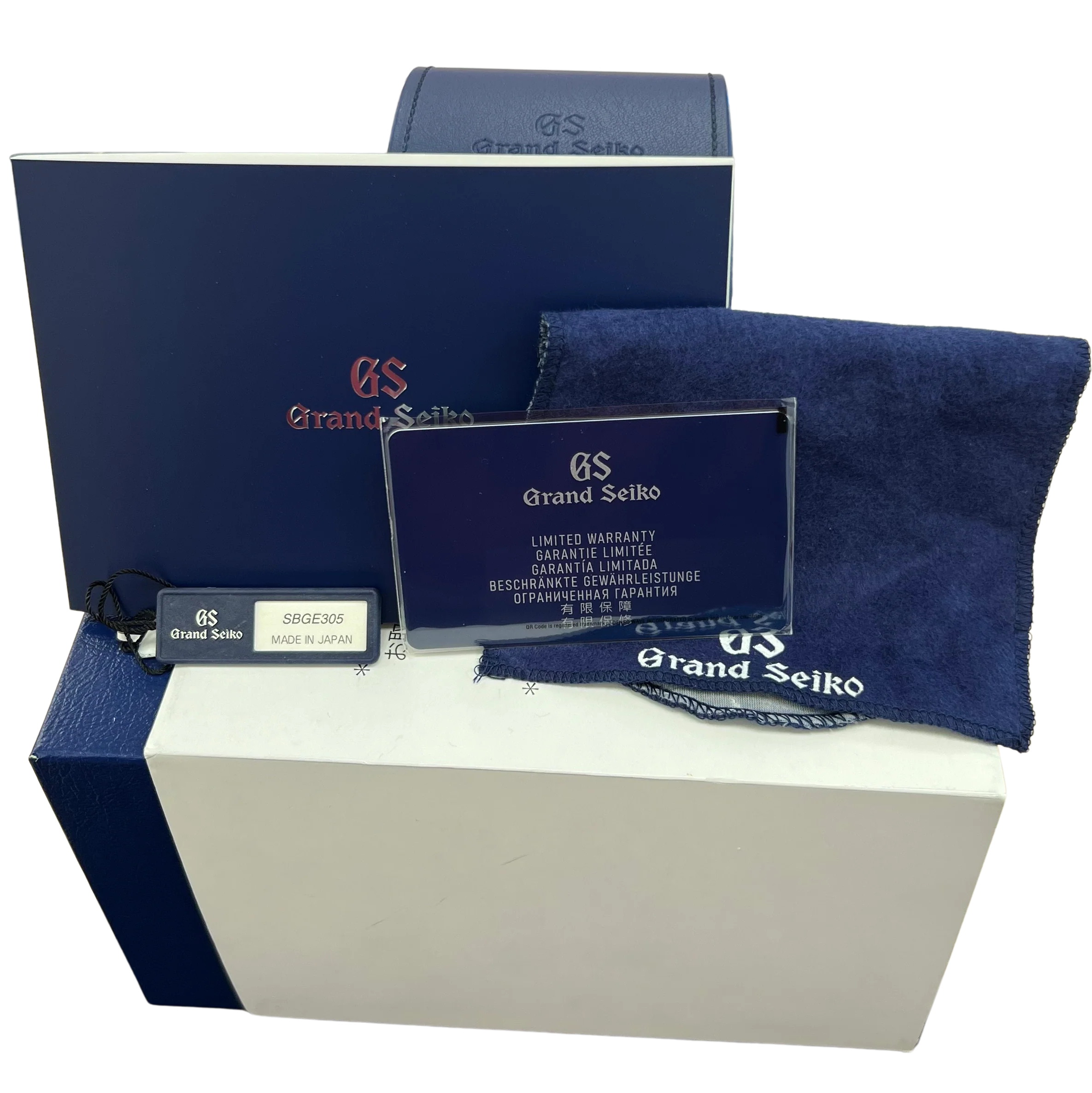 2025 PAPERS Grand Seiko Sport GMT Stainless Steel RED 40mm Watch SBGE305G BOX - Image 2