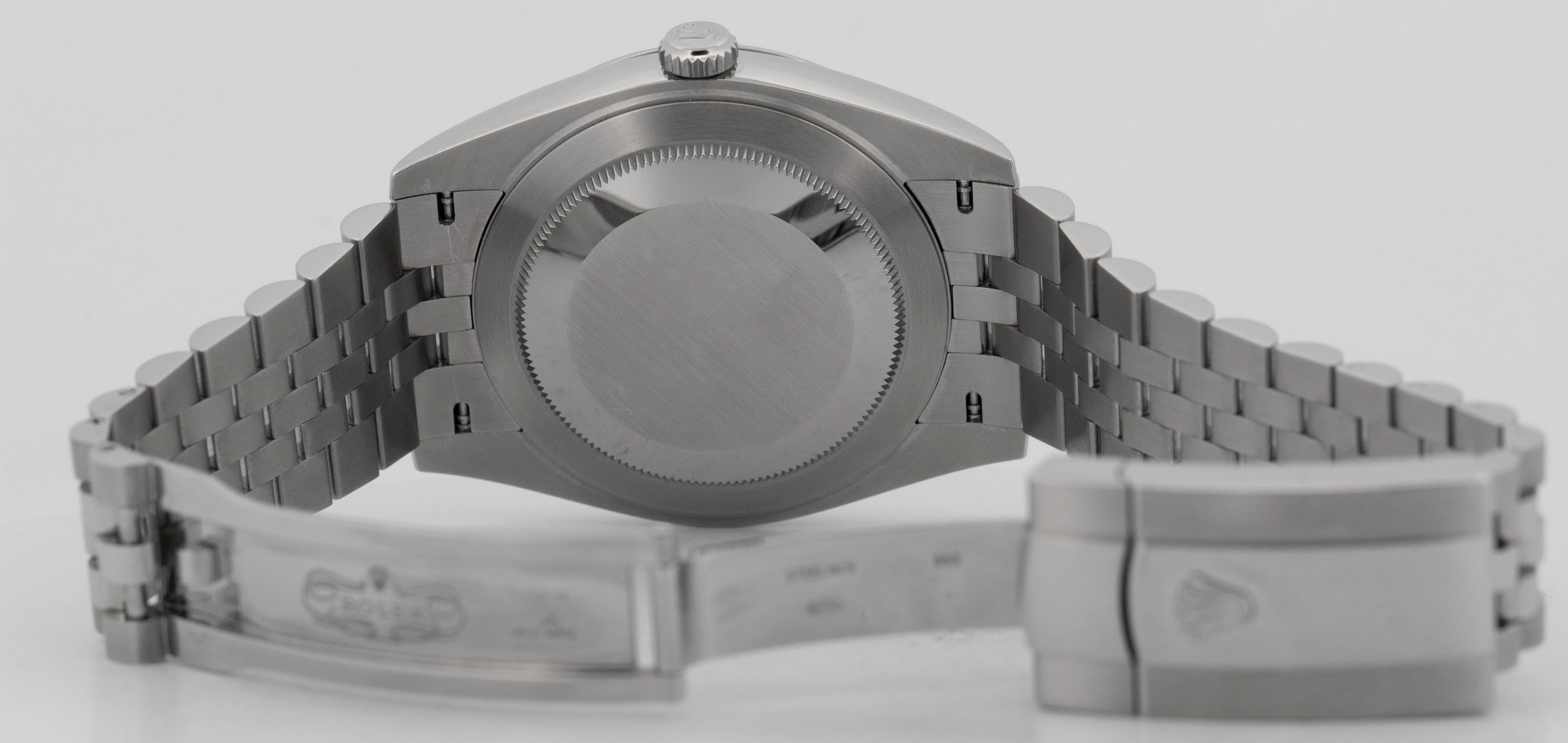 2025 PAPERS Rolex DateJust WIMBLEDON Rhodium Steel 41mm JUBILEE Watch 126300 BOX - Image 7