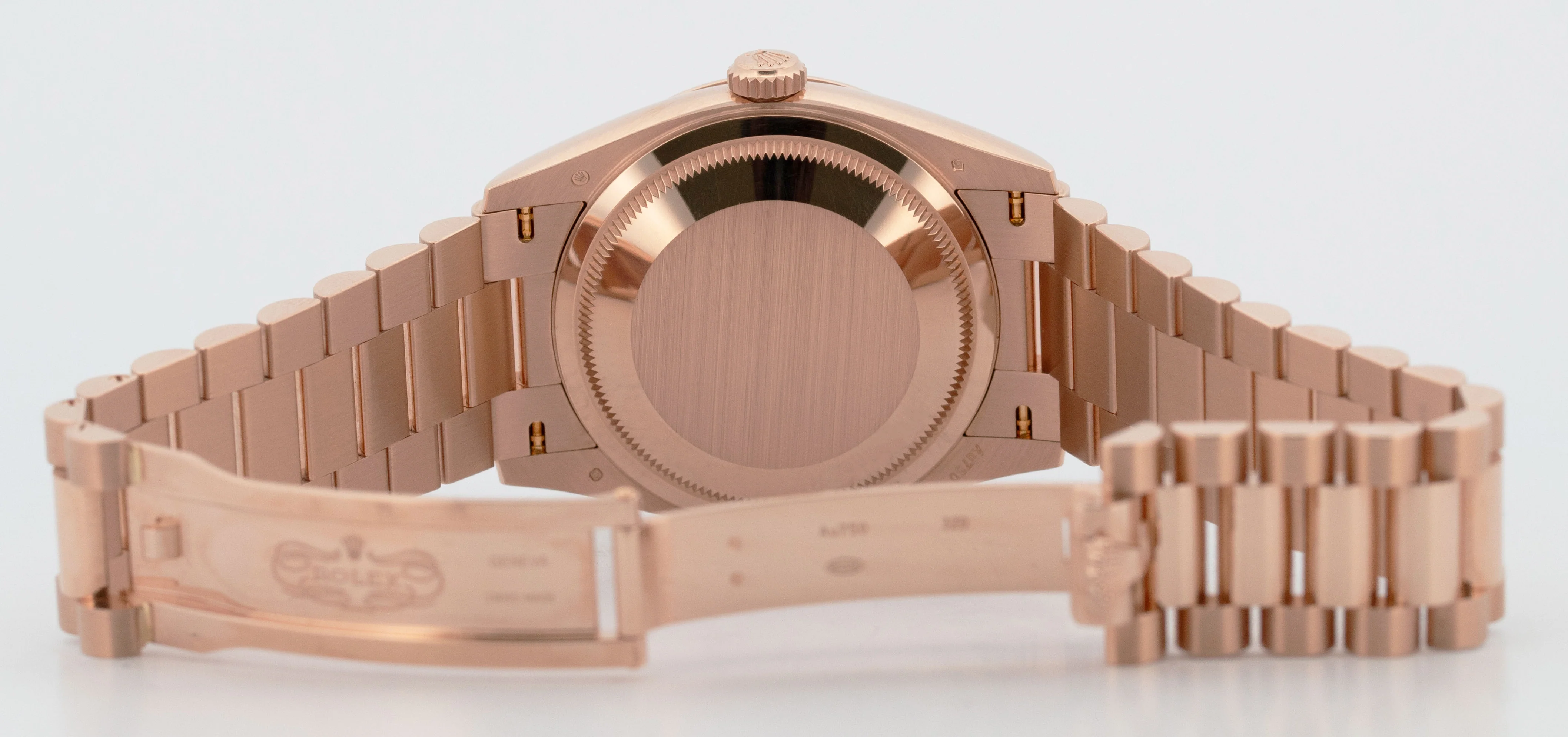 2025 PAPERS Rolex Day-Date President OLIVE ROMAN 36mm Rose Gold 128235 Watch BOX - Image 10