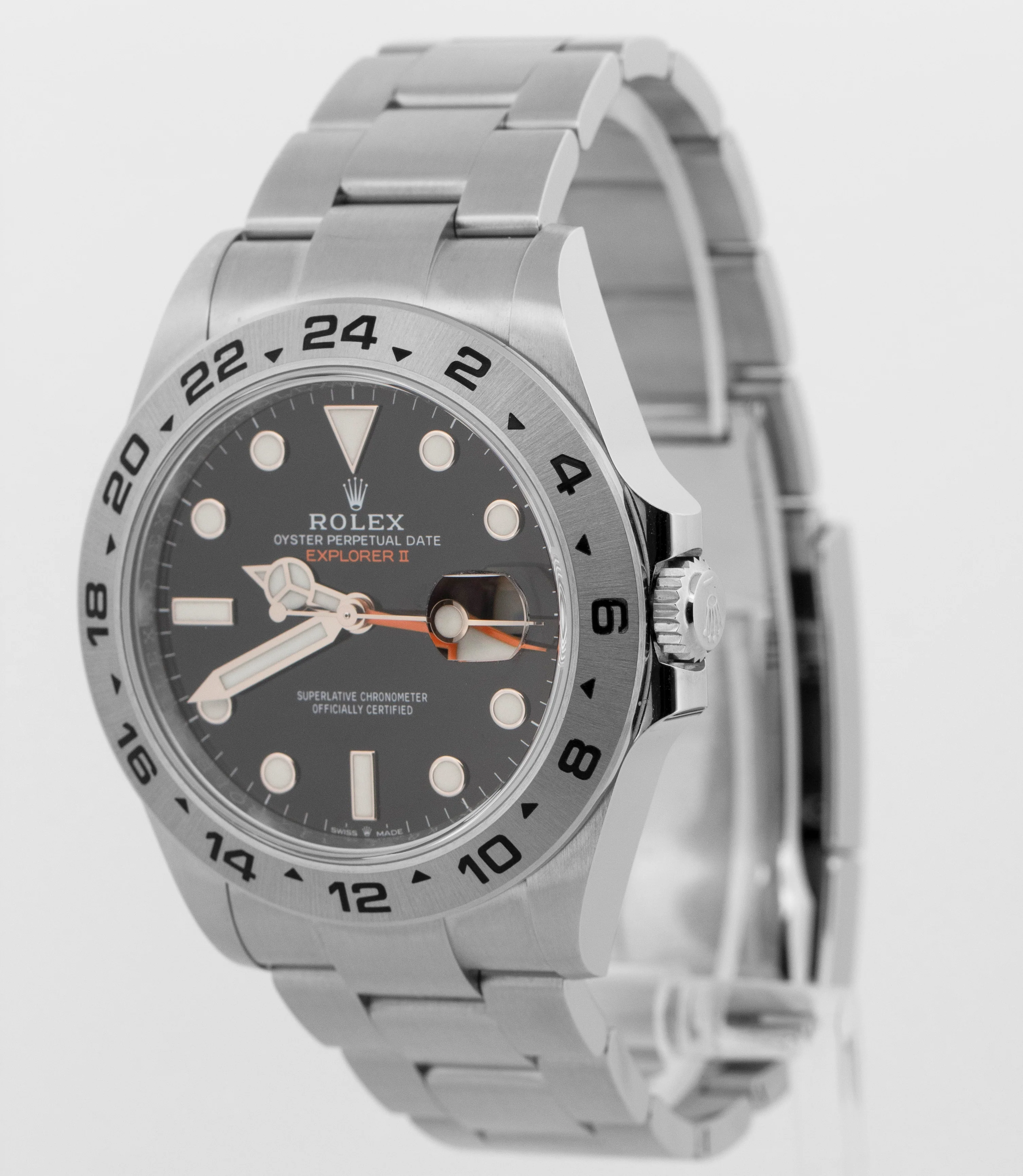 2025 PAPERS Rolex Explorer II 42mm BLACK Stainless Steel GMT 226570 Watch BOX - Image 3