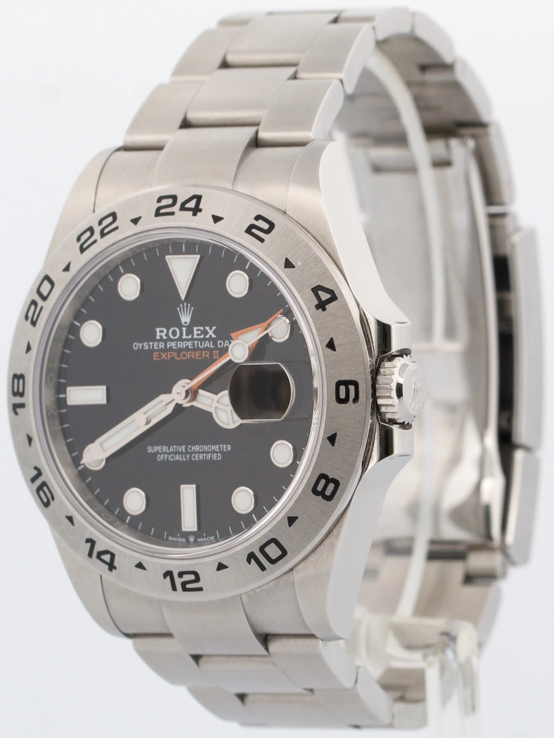 2025 PAPERS Rolex Explorer II 42mm BLACK Stainless Steel GMT 226570 Watch BOX - Image 3