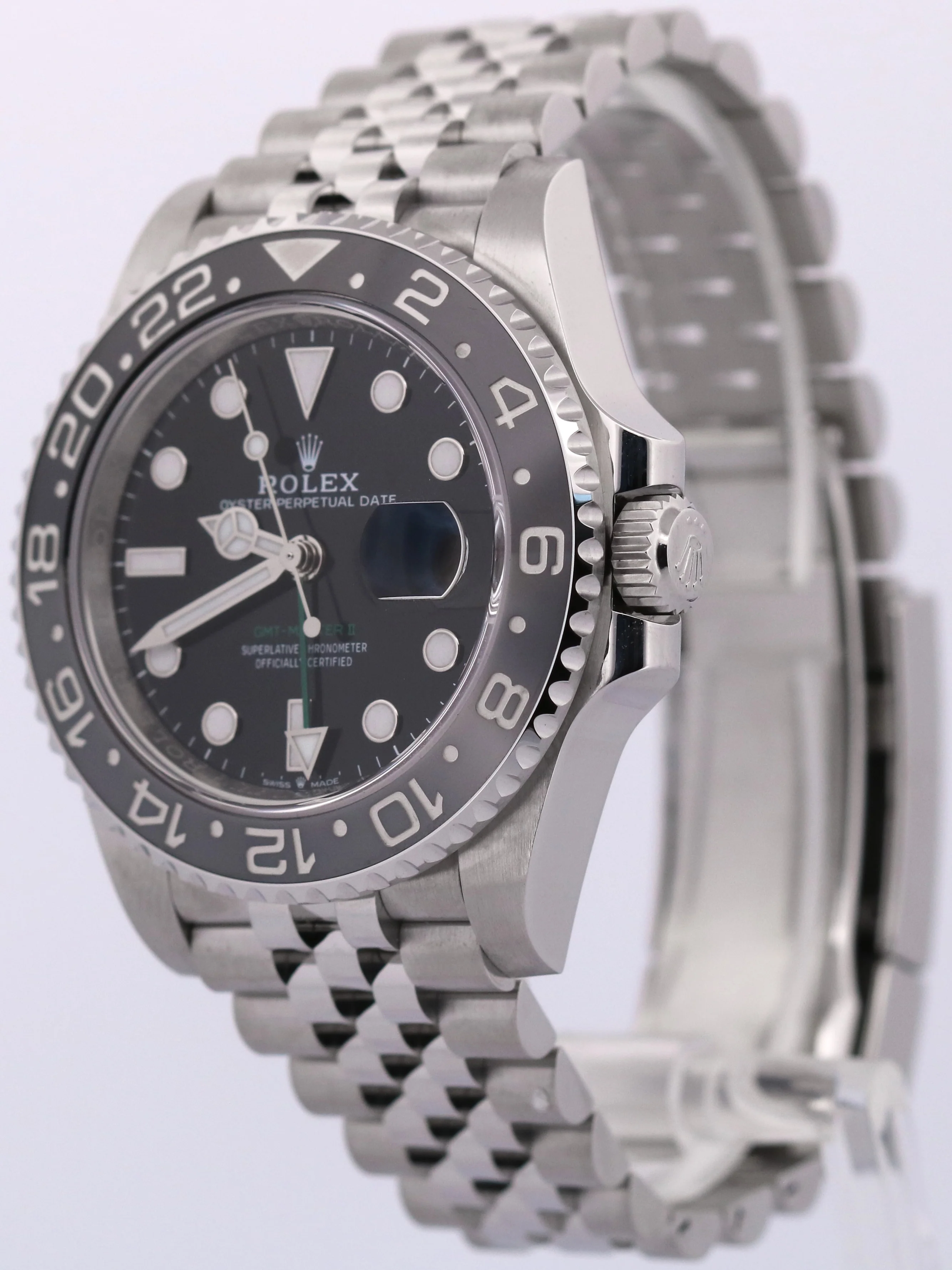 2025 PAPERS Rolex GMT-Master II BRUCE WAYNE Steel JUBILEE 126710 GRNR Watch BOX - Image 3