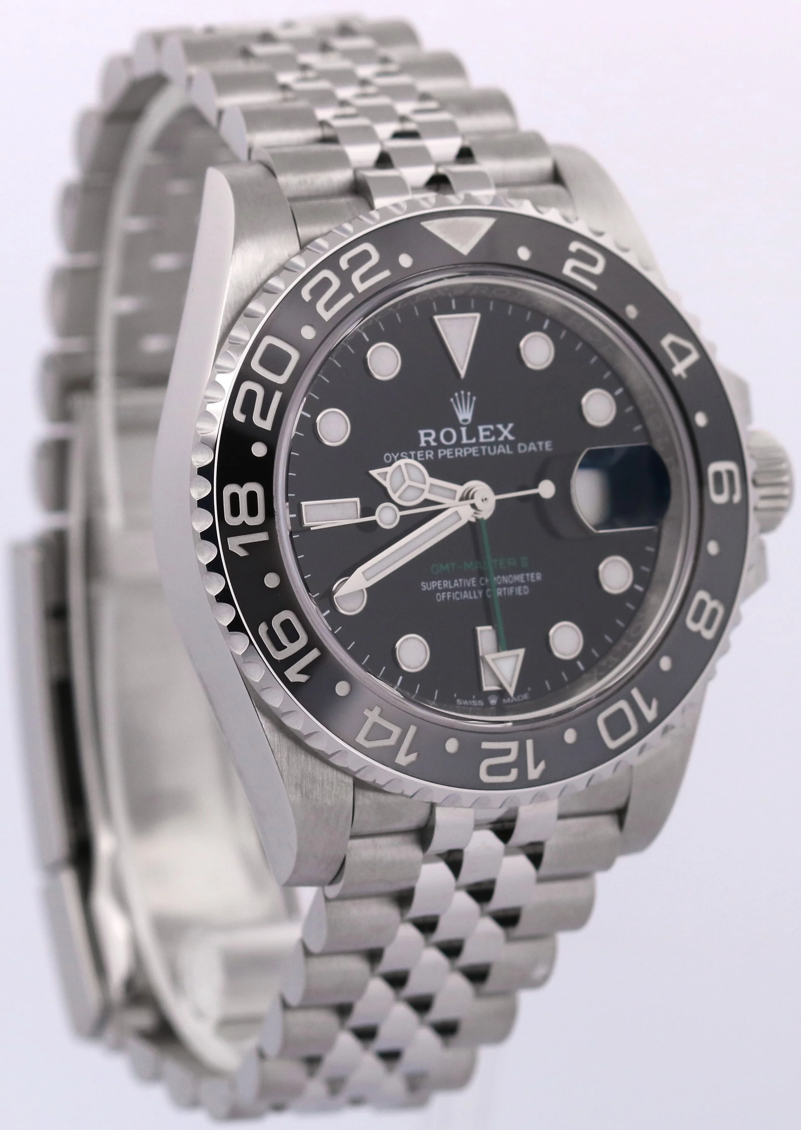 2025 PAPERS Rolex GMT-Master II BRUCE WAYNE Steel JUBILEE 126710 GRNR Watch BOX - Image 4