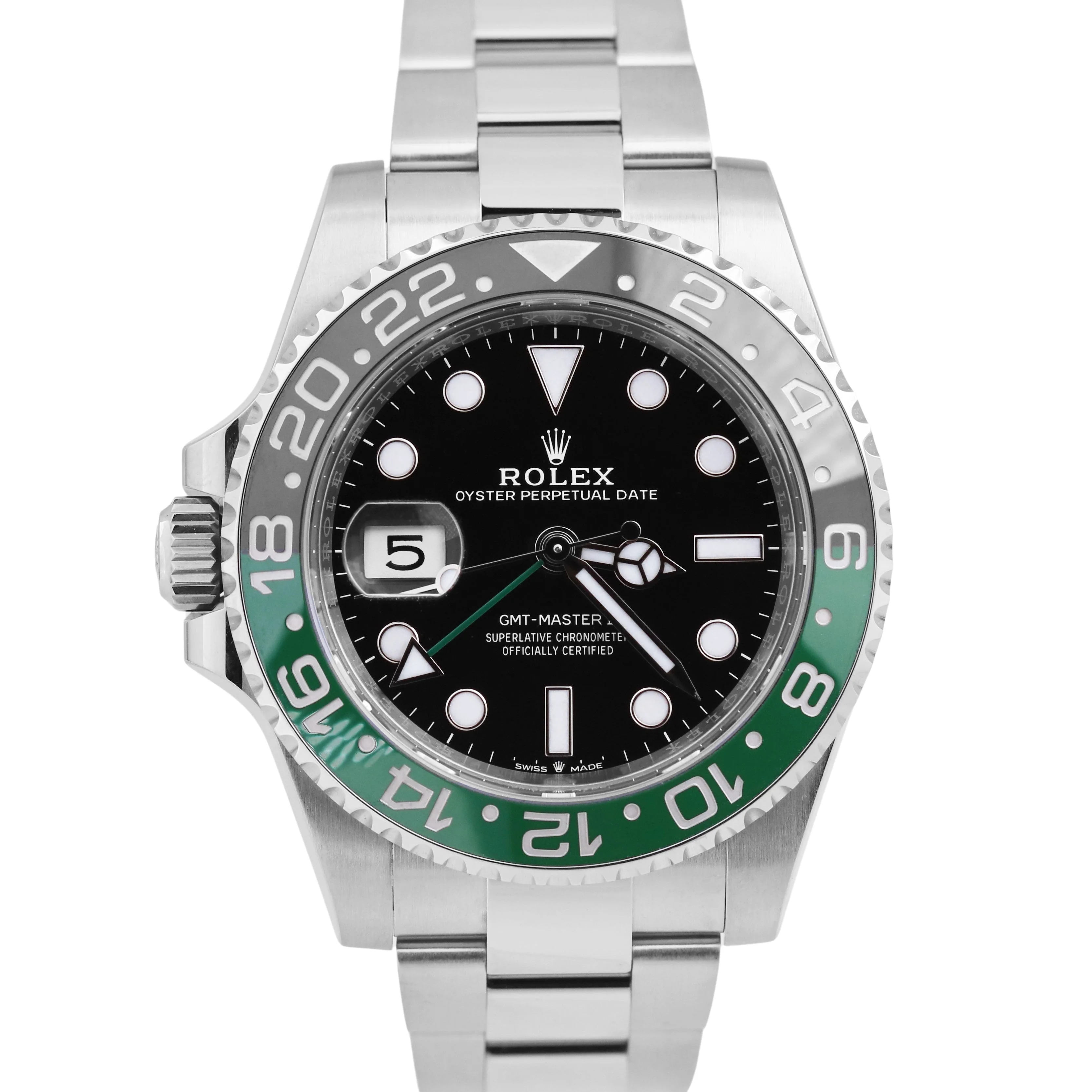 2025 PAPERS Rolex GMT-Master II SPRITE GREEN 126720 VTNR Oyster Steel Watch BOX