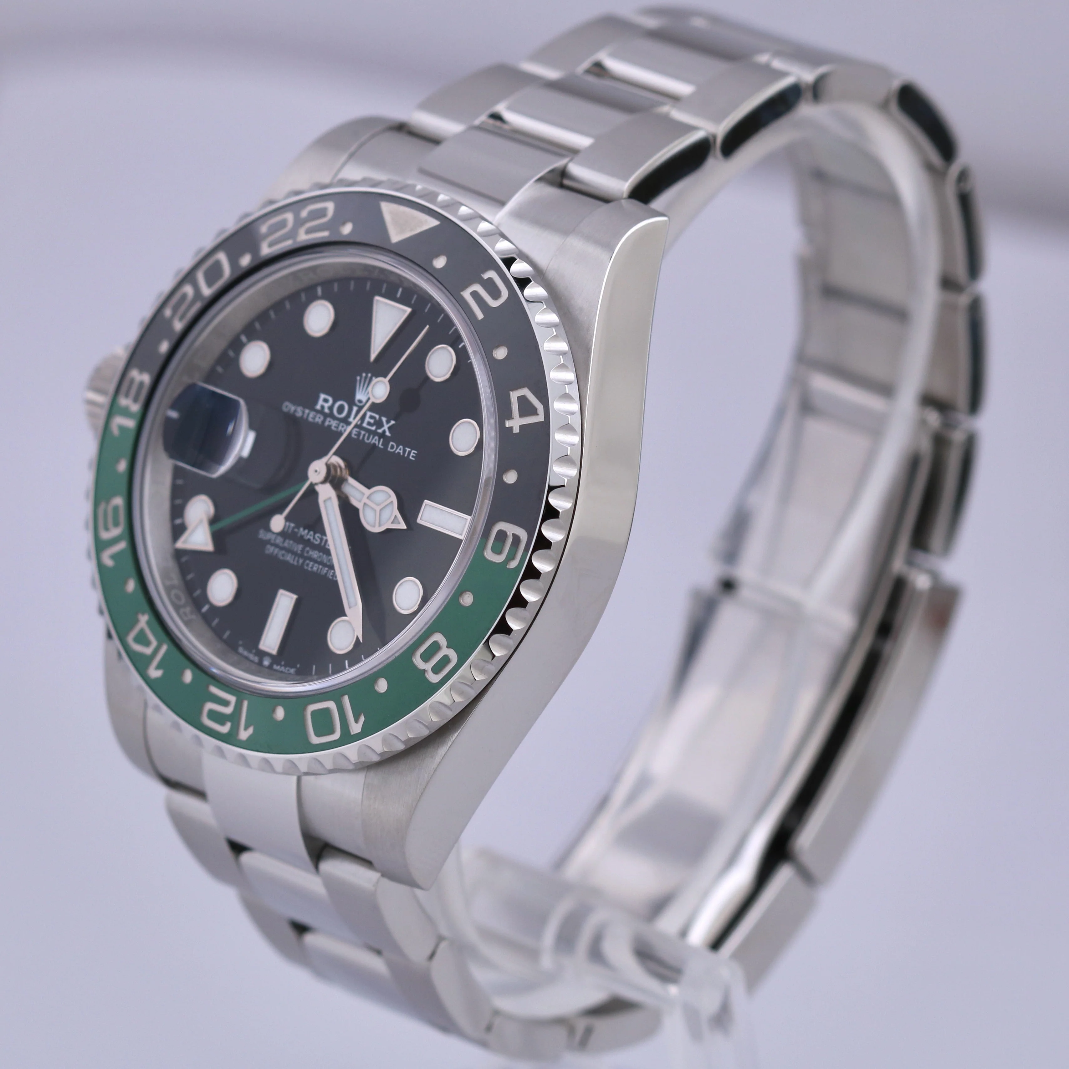 2025 PAPERS Rolex GMT-Master II SPRITE GREEN 126720 VTNR Oyster Steel Watch BOX - Image 3