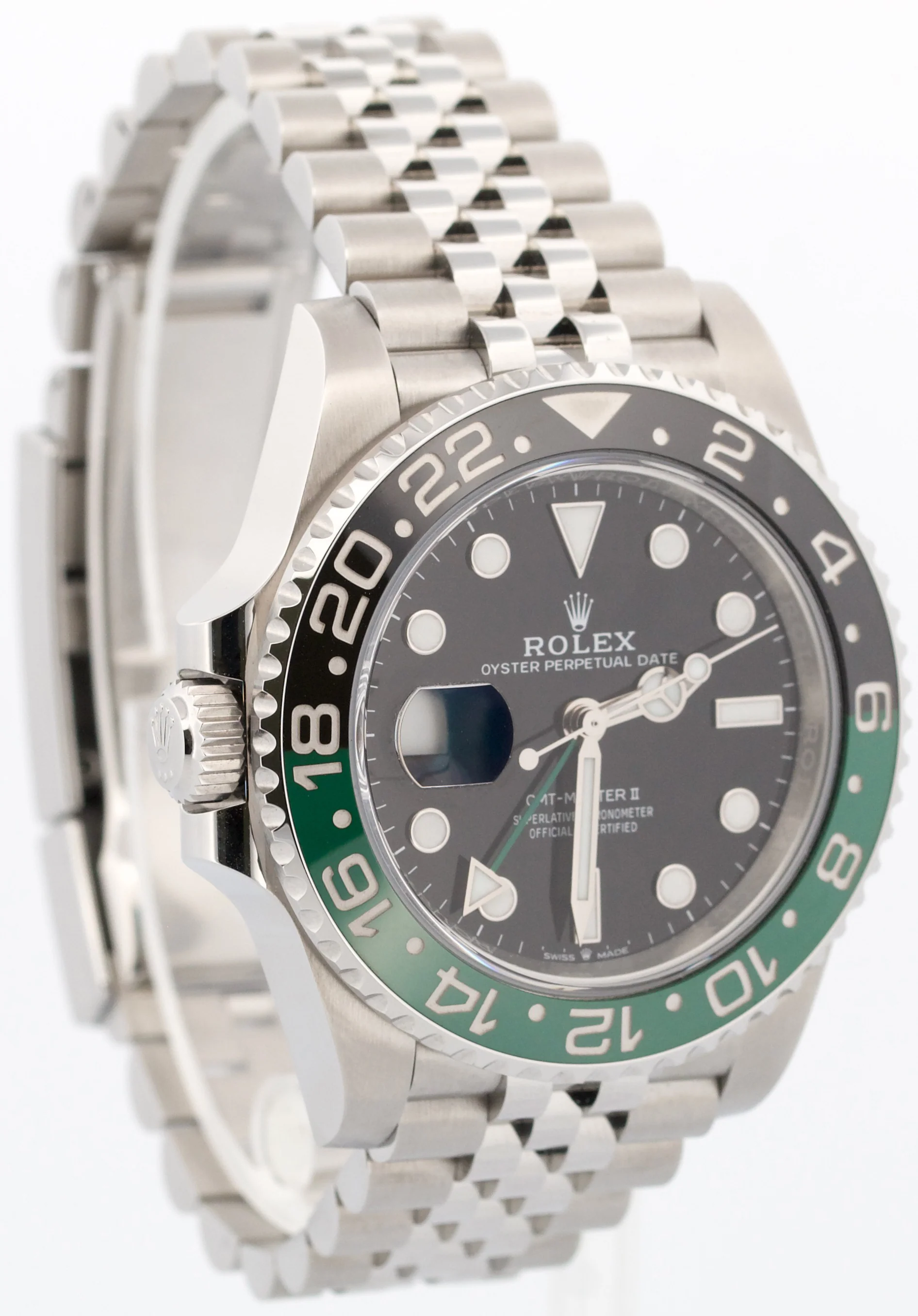 2025 PAPERS Rolex GMT-Master II SPRITE Green Black JUBILEE Watch 126720 VTNR BOX - Image 4