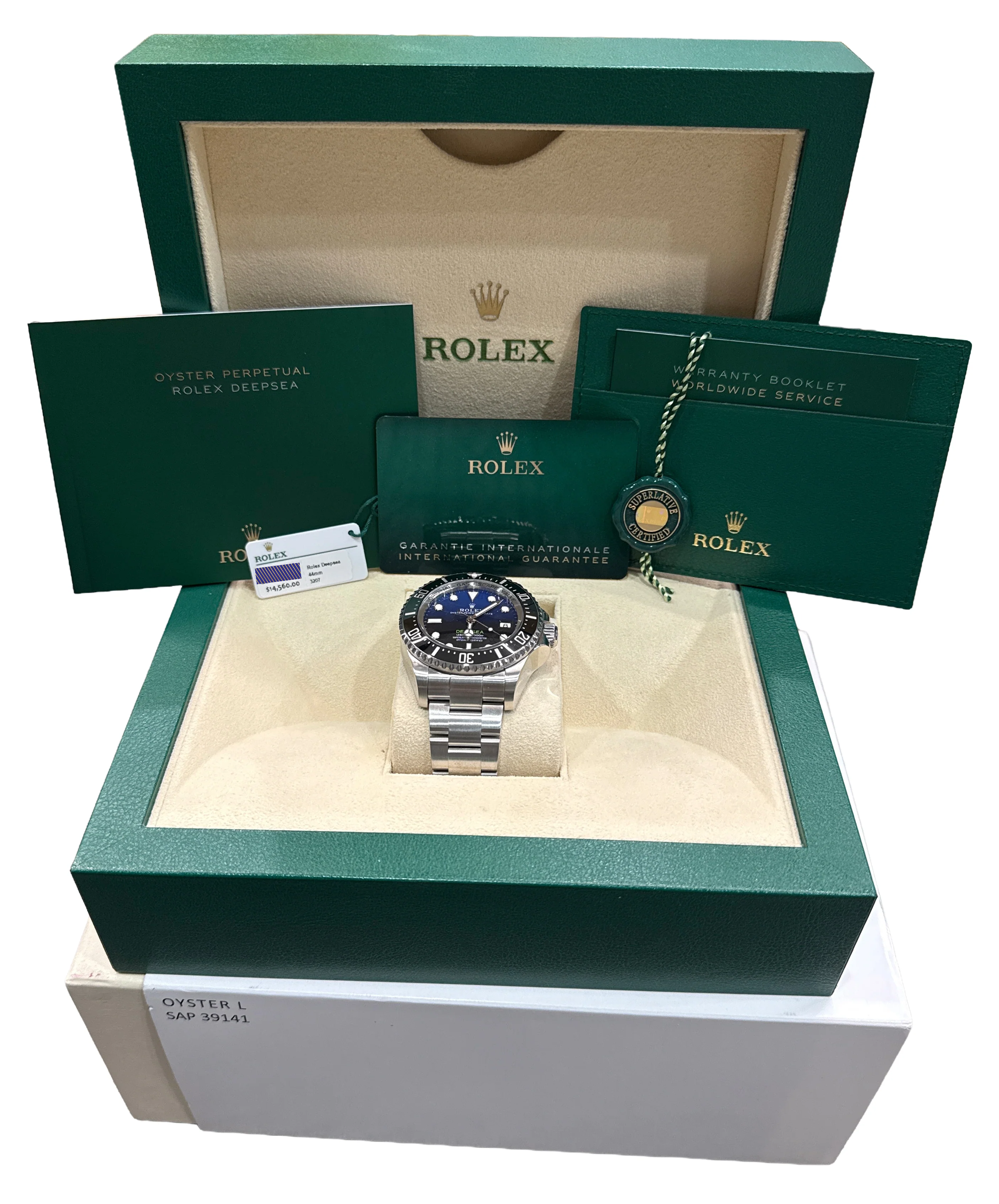 2025 PAPERS Rolex Sea-Dweller Deepsea JAMES CAMERON Blue 44mm 136660 Watch BOX - Image 2