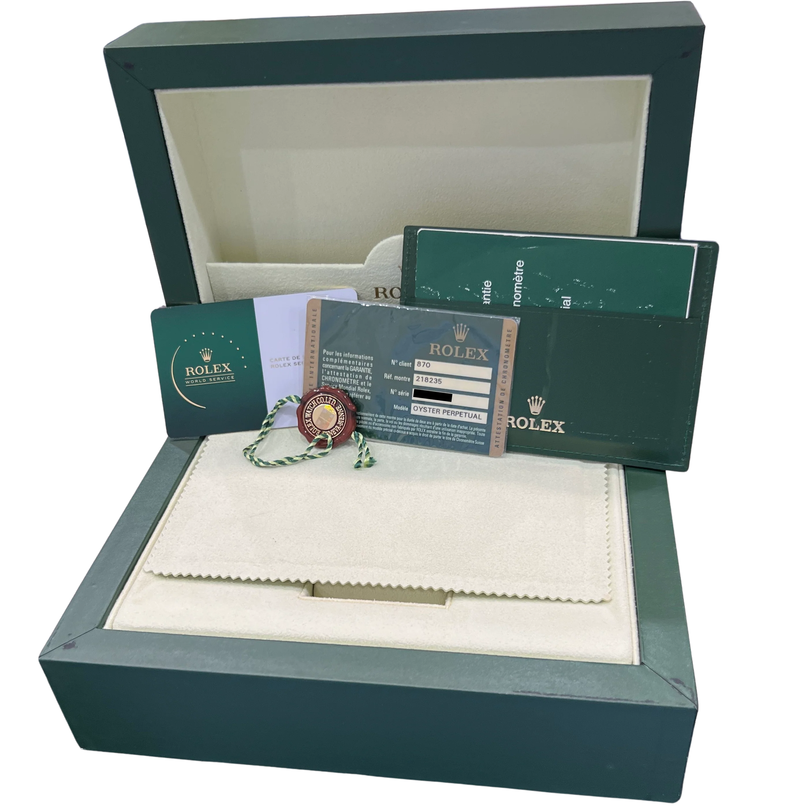 2025 RSC PAPERS Rolex Day-Date II 41mm President CHOCOLATE WAVE Rose Gold 218235 - Image 2