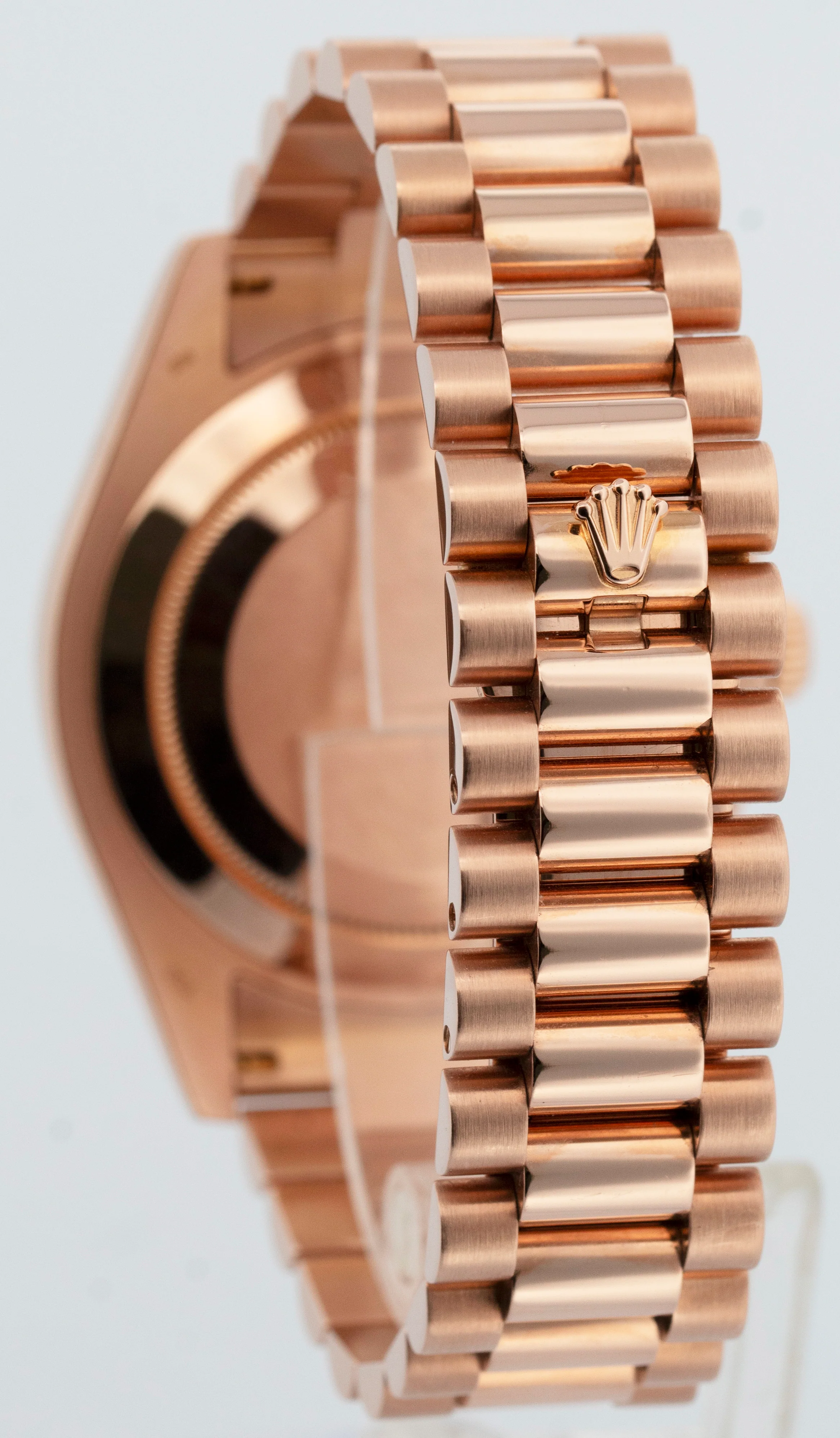 2025 RSC PAPERS Rolex Day-Date II 41mm President CHOCOLATE WAVE Rose Gold 218235 - Image 5