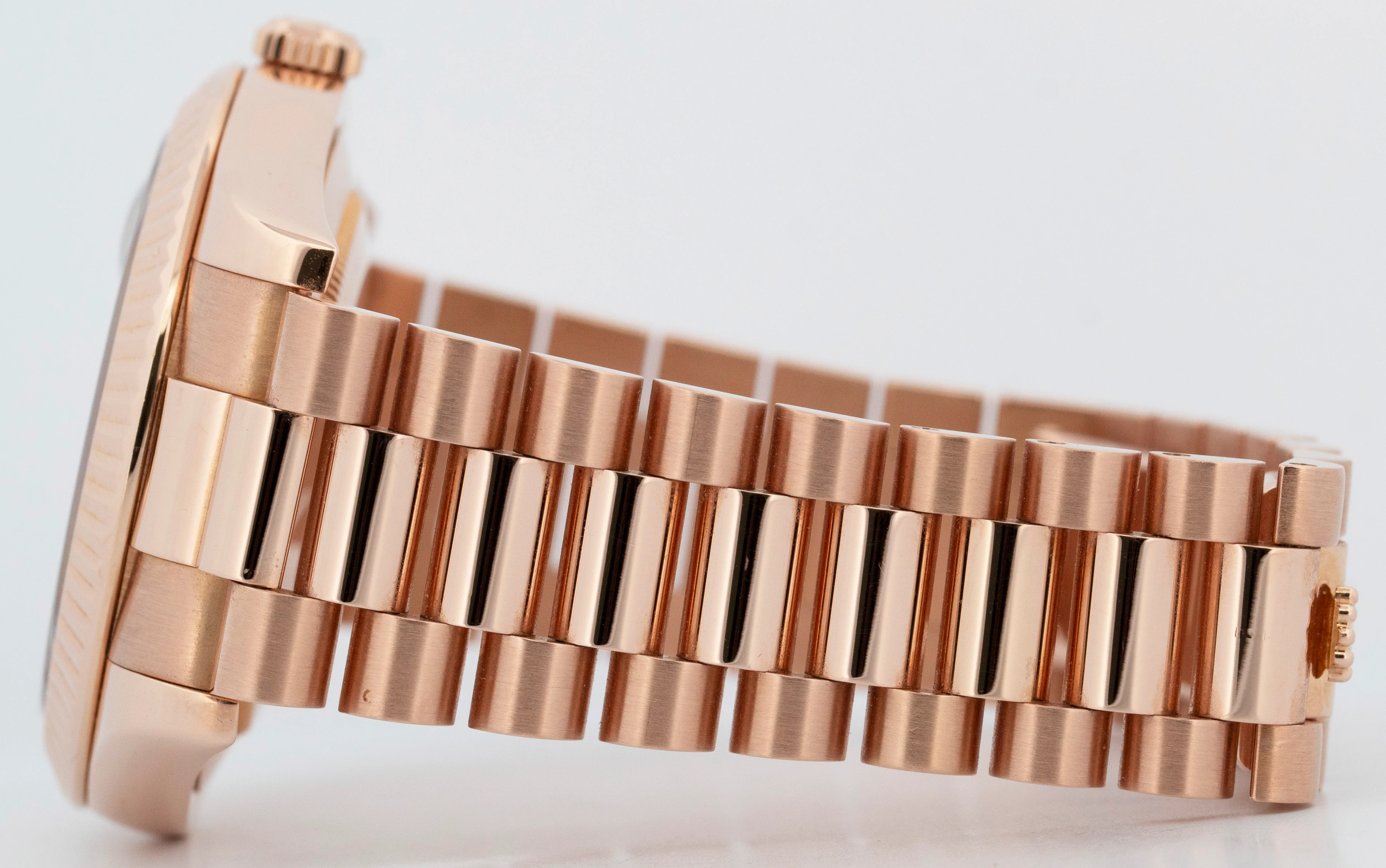 2025 RSC PAPERS Rolex Day-Date II 41mm President CHOCOLATE WAVE Rose Gold 218235 - Image 6