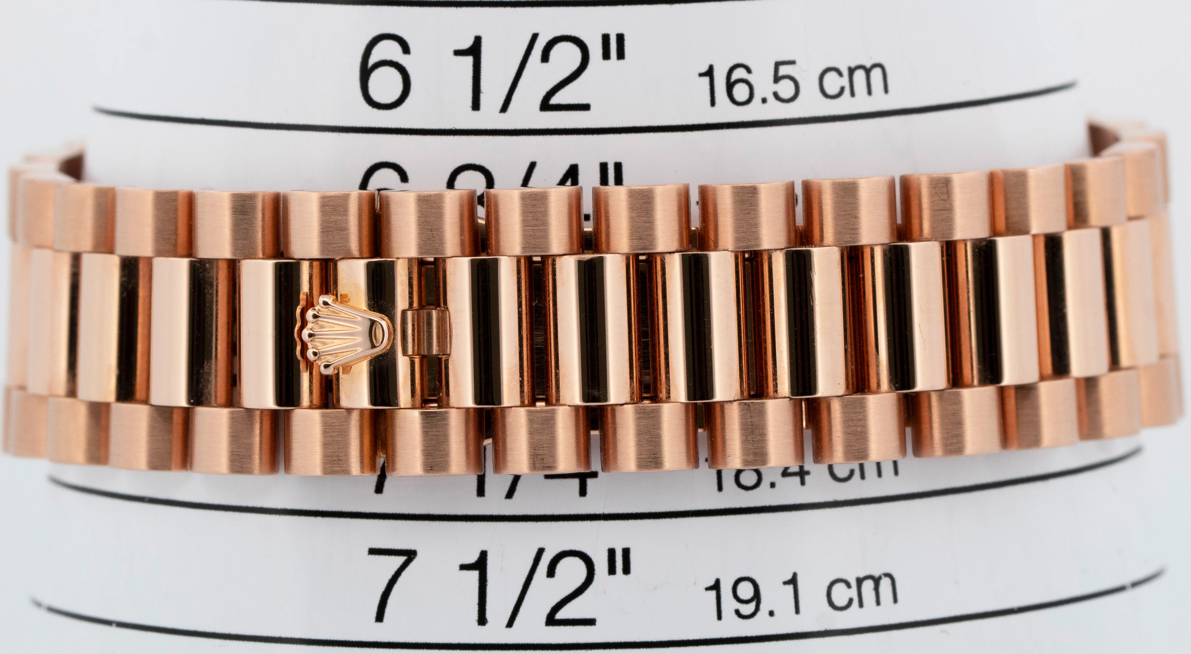 2025 RSC PAPERS Rolex Day-Date II 41mm President CHOCOLATE WAVE Rose Gold 218235 - Image 9