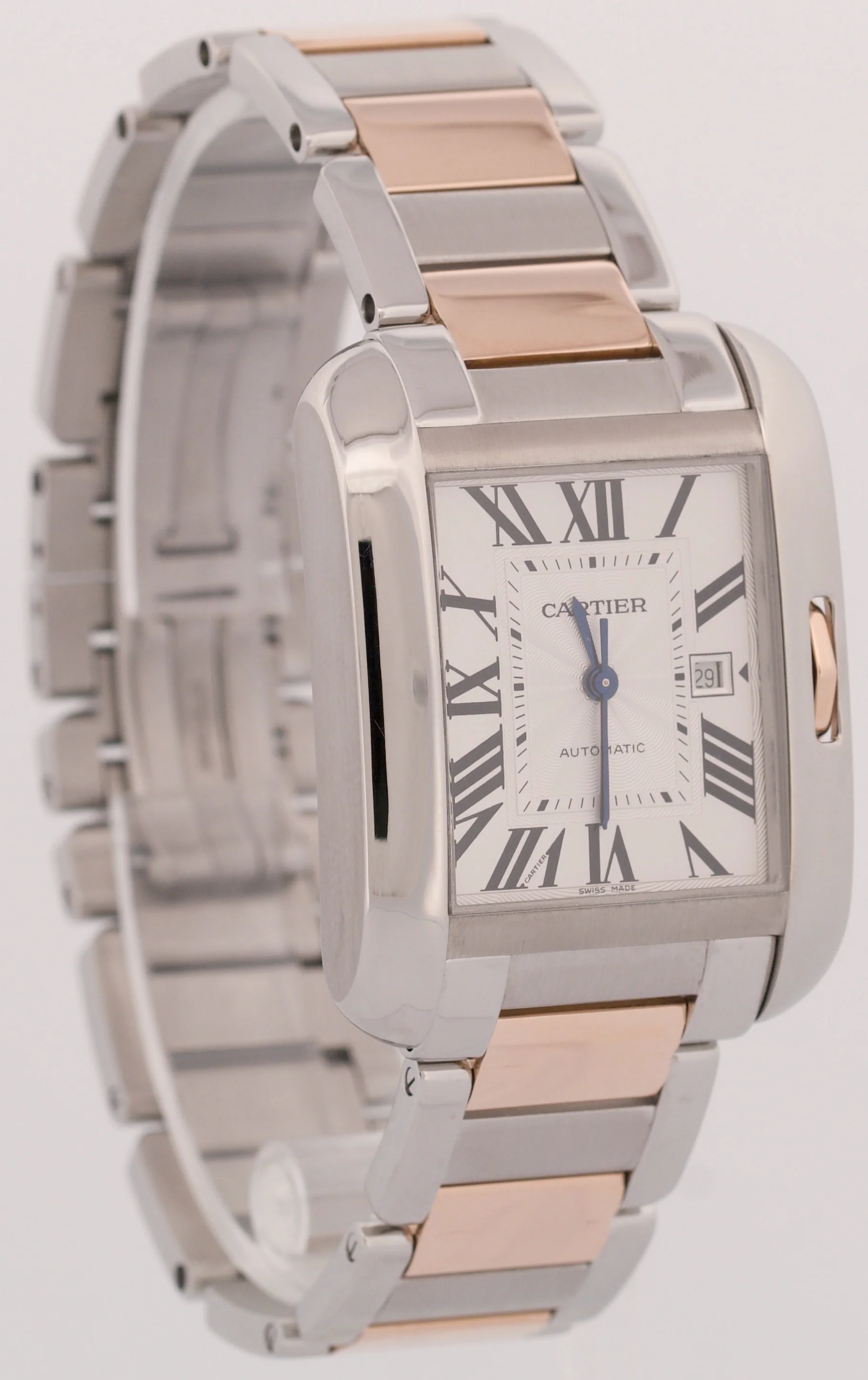 2025 SERVICE Cartier Tank Anglaise LARGE Silver 30mm Two-Tone 3511 / W5310007 - Image 3