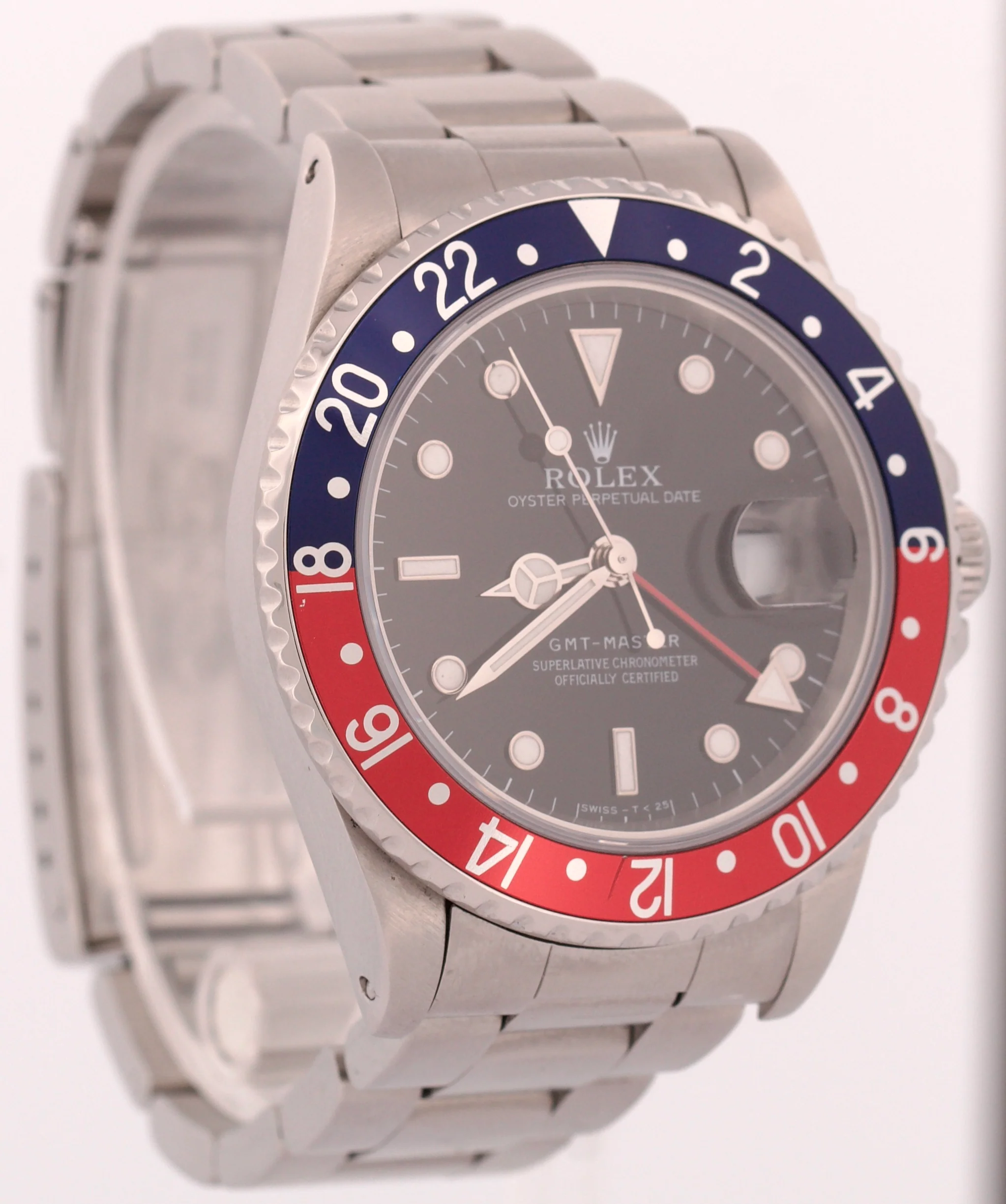 2025 SERVICE Rolex GMT-Master 40mm PEPSI Steel Blue Red Oyster RSC Watch 16700 - Image 4