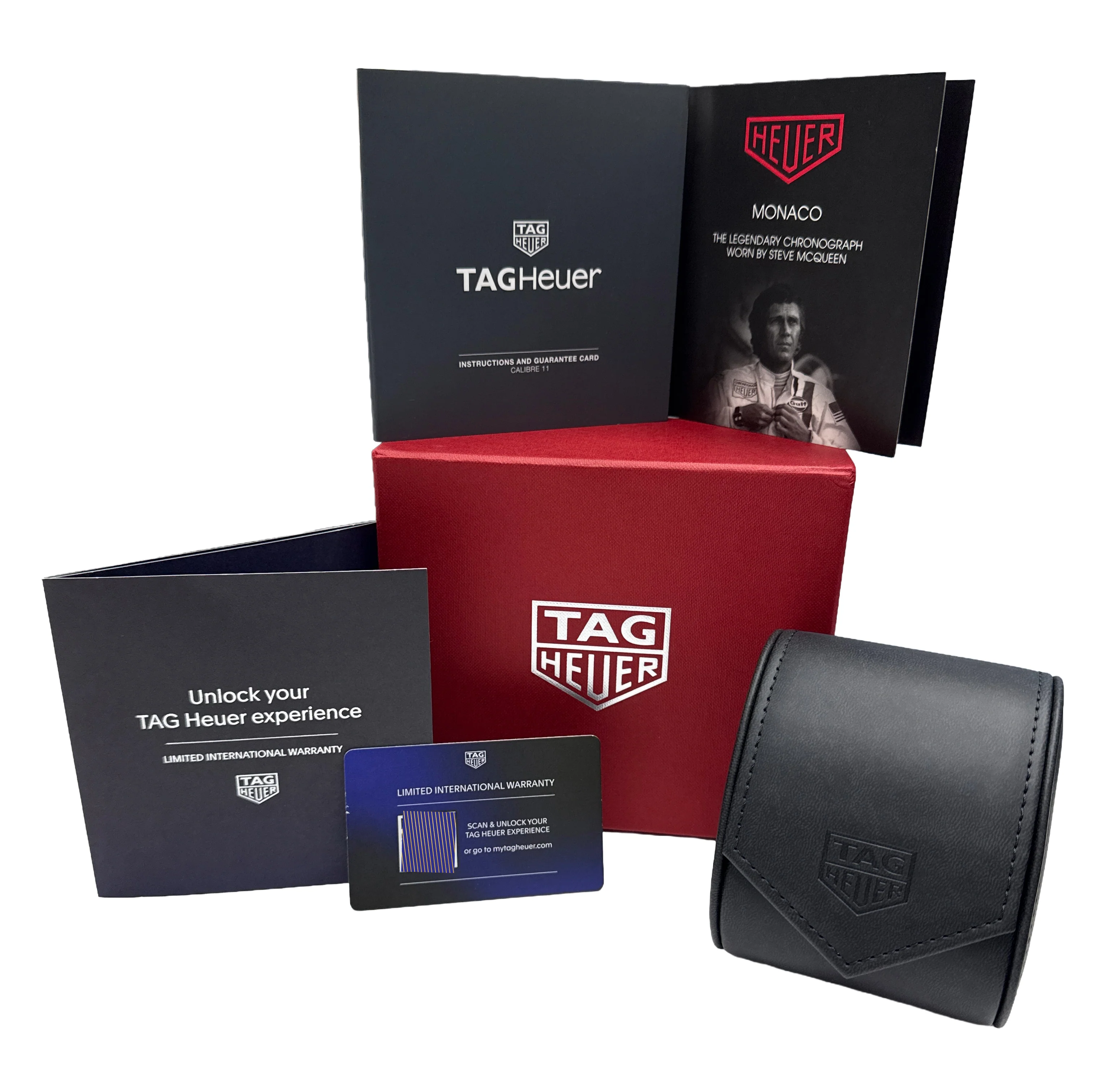 2025 Tag Heuer Monaco STEVE MCQUEEN Blue Leather Steel 39mm CAW211P.FC6356 BOX - Image 2