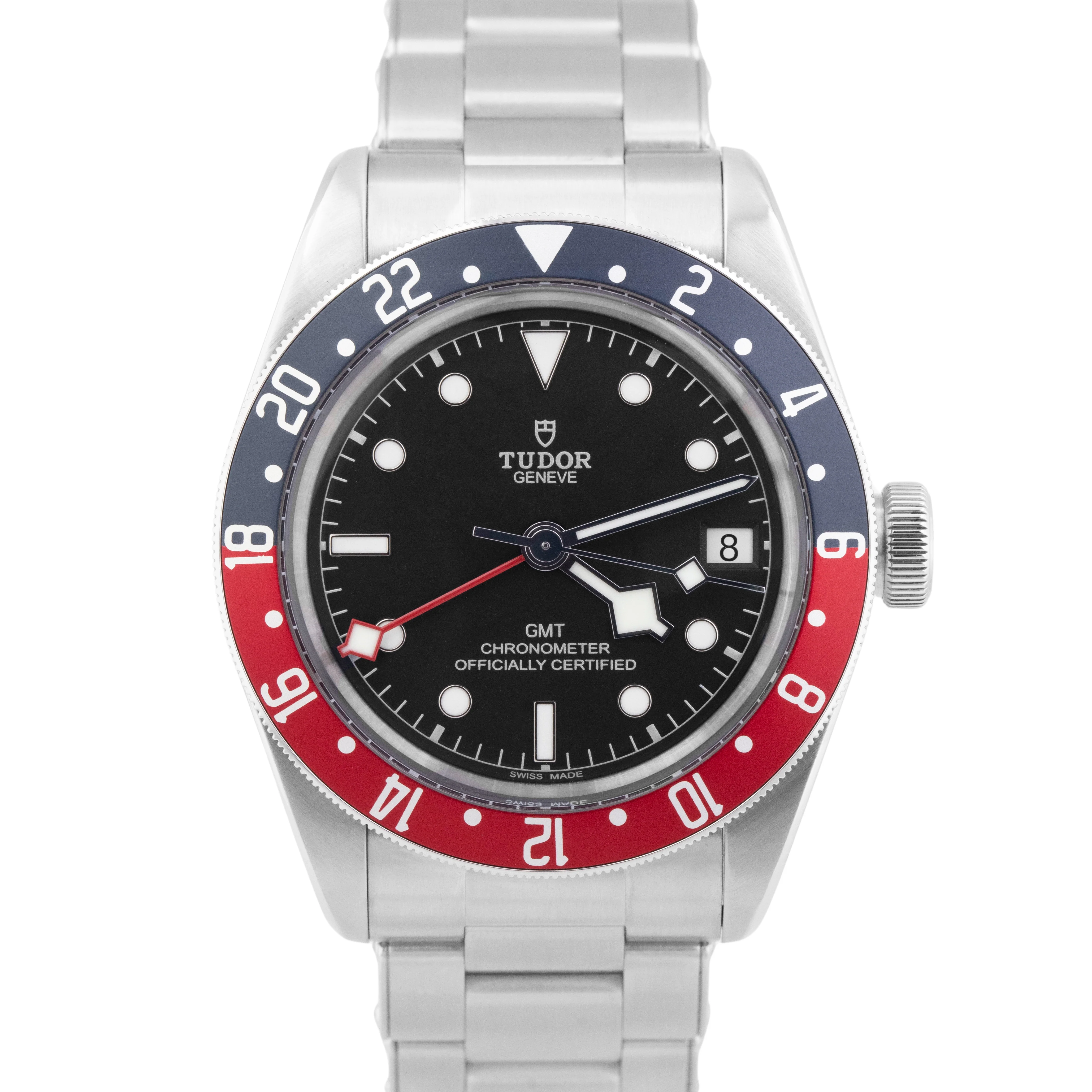 2025 Tudor Black Bay 41 GMT 41mm PEPSI Red Blue Stainless 79830 RB Watch BOX