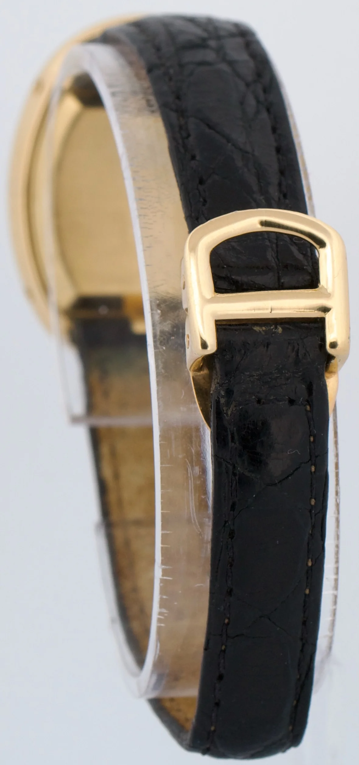 2026 SERVICE Cartier Baignoire 18K Yellow Gold 22mm White Roman Quartz 78094 - Image 5