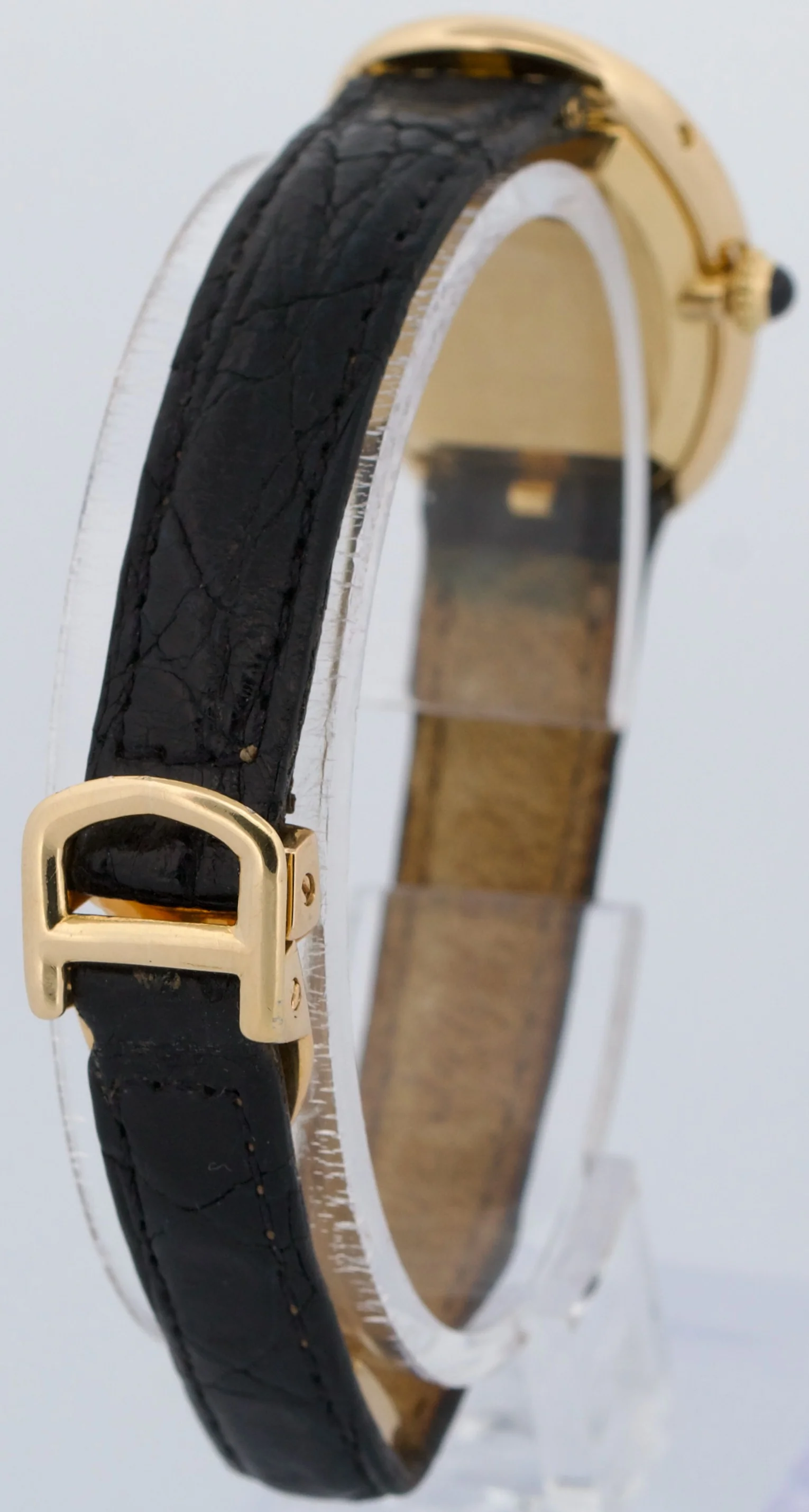 2026 SERVICE Cartier Baignoire 18K Yellow Gold 22mm White Roman Quartz 78094 - Image 6